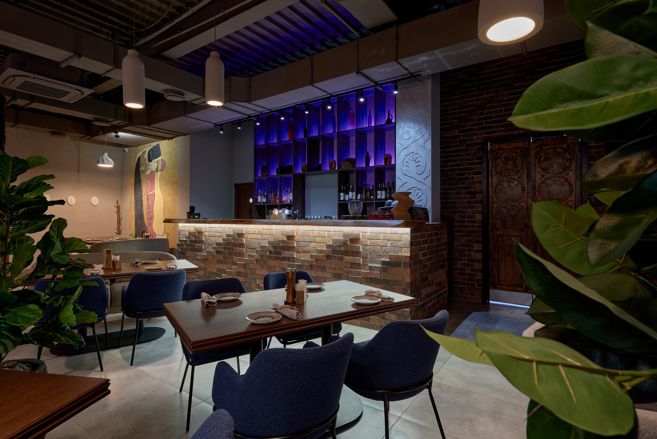 Ресторан Любимый грузинский, Магнитогорск. Абросимов Лев интерьерный и архитектурный фотограф