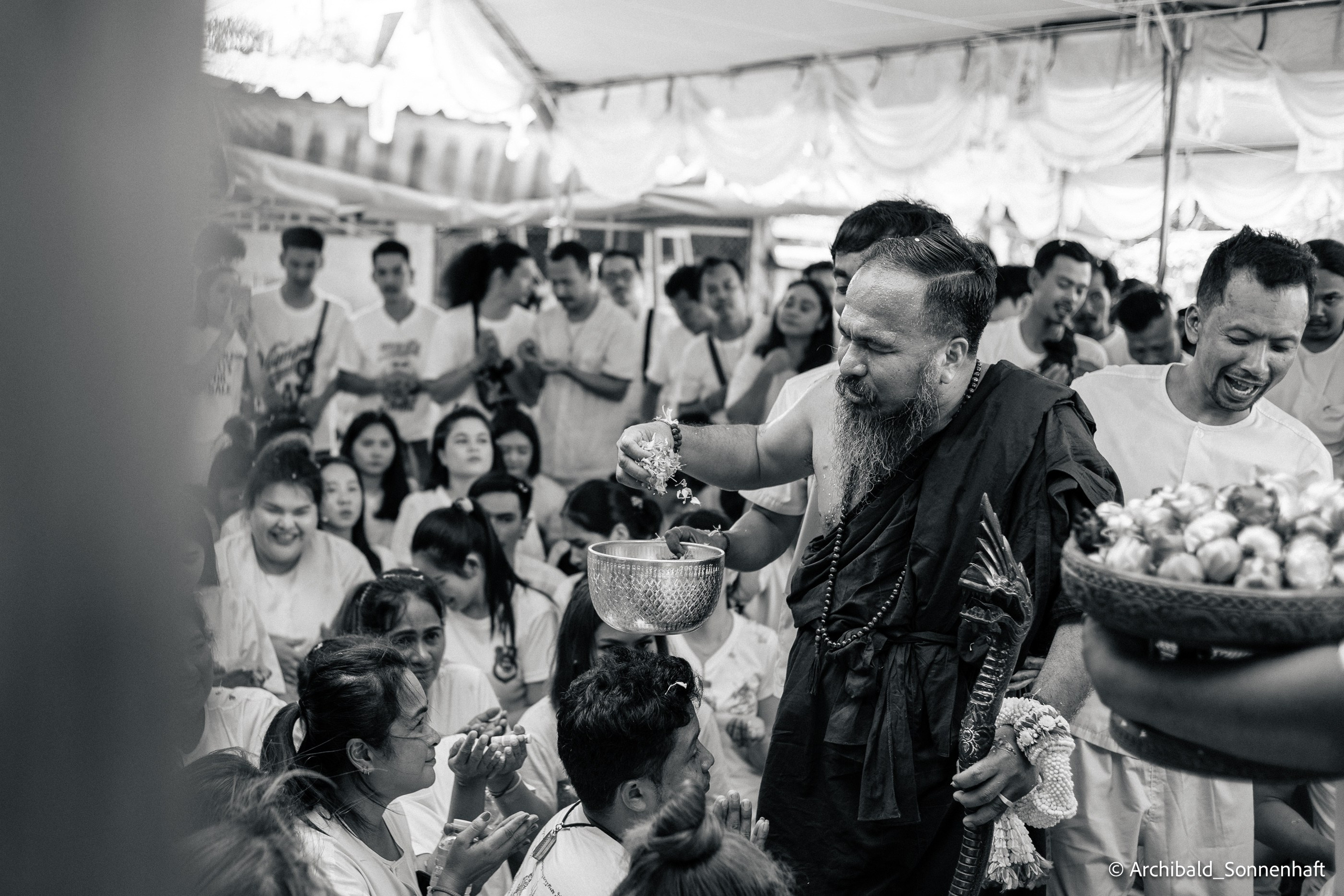 Thai monk. Photographer in Guangzhou, China. Archibald Sonnenhaft