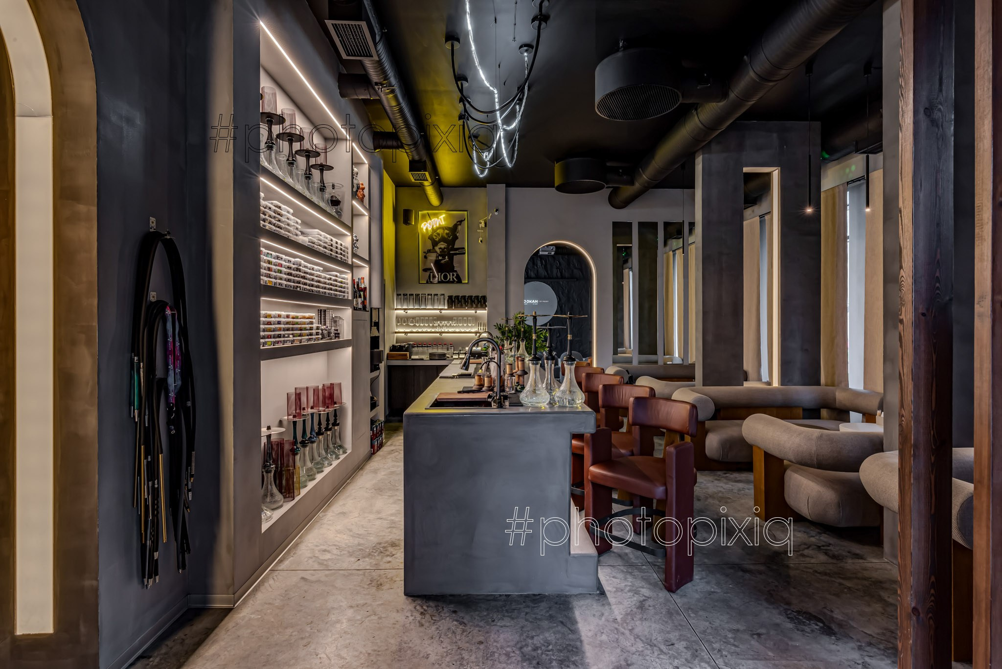 Интерьерная фотосъёмка кальянной POINT HOOKAH. Интерьерная съёмка и виртуальные туры — Интерьерный фотограф Кузнецов Сергей (photopixiq)