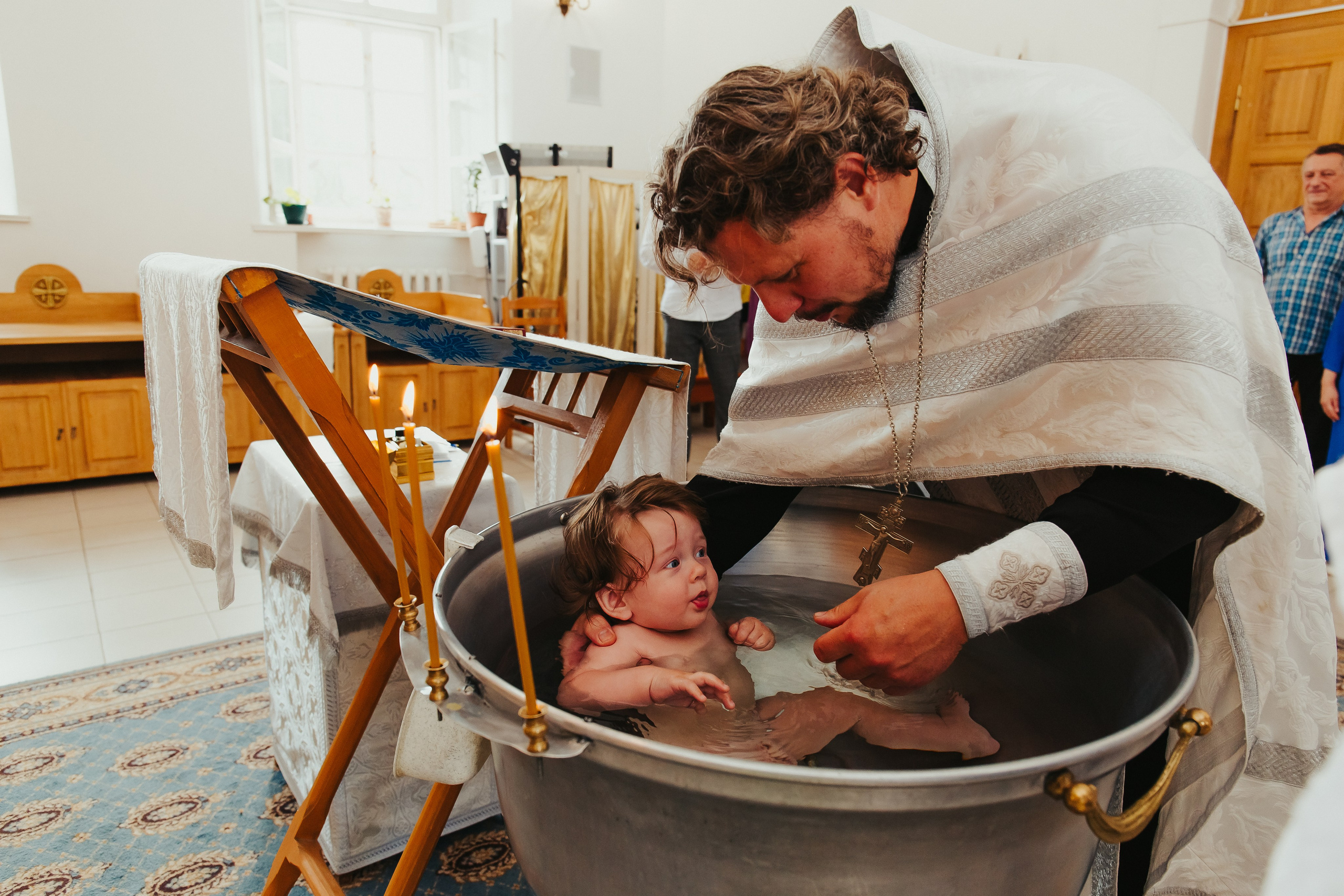 Фотосъемка Крещения ребенка. Фотограф новорожденных и детский в Сергиевом Посаде Кругликова Юлия