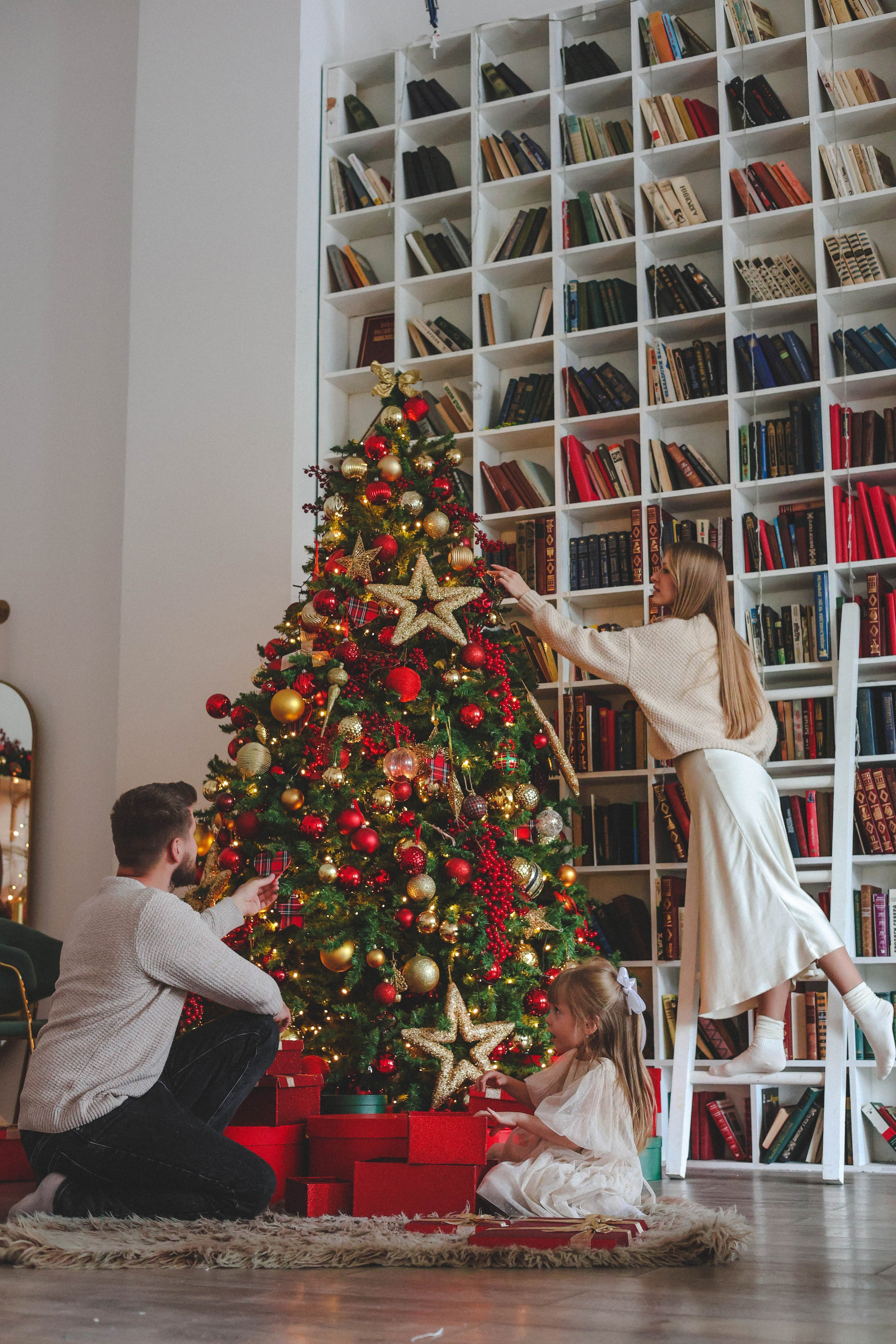 Новогодняя история «Кира и ее семья». Фотограф в Москве Анастасия Калинина