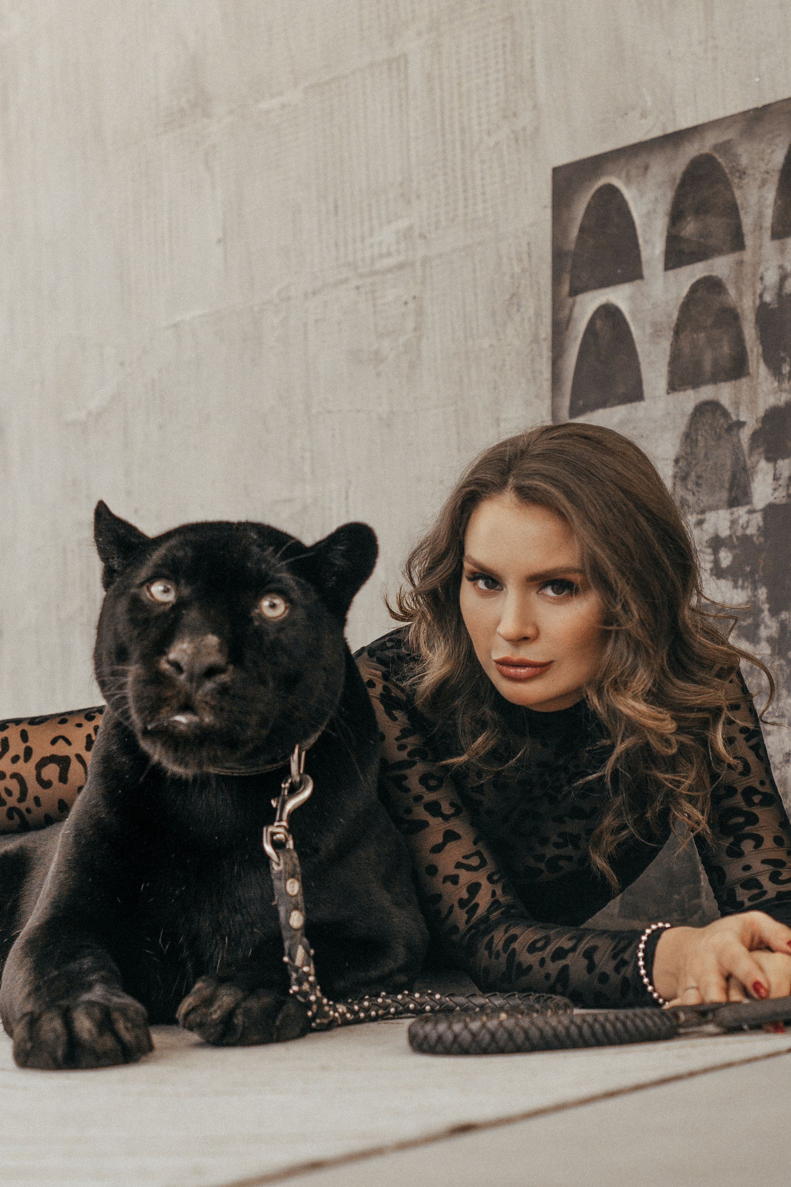 Съёмка с пантерой. Женский и семейный фотограф в Москве Ирина Вертебная