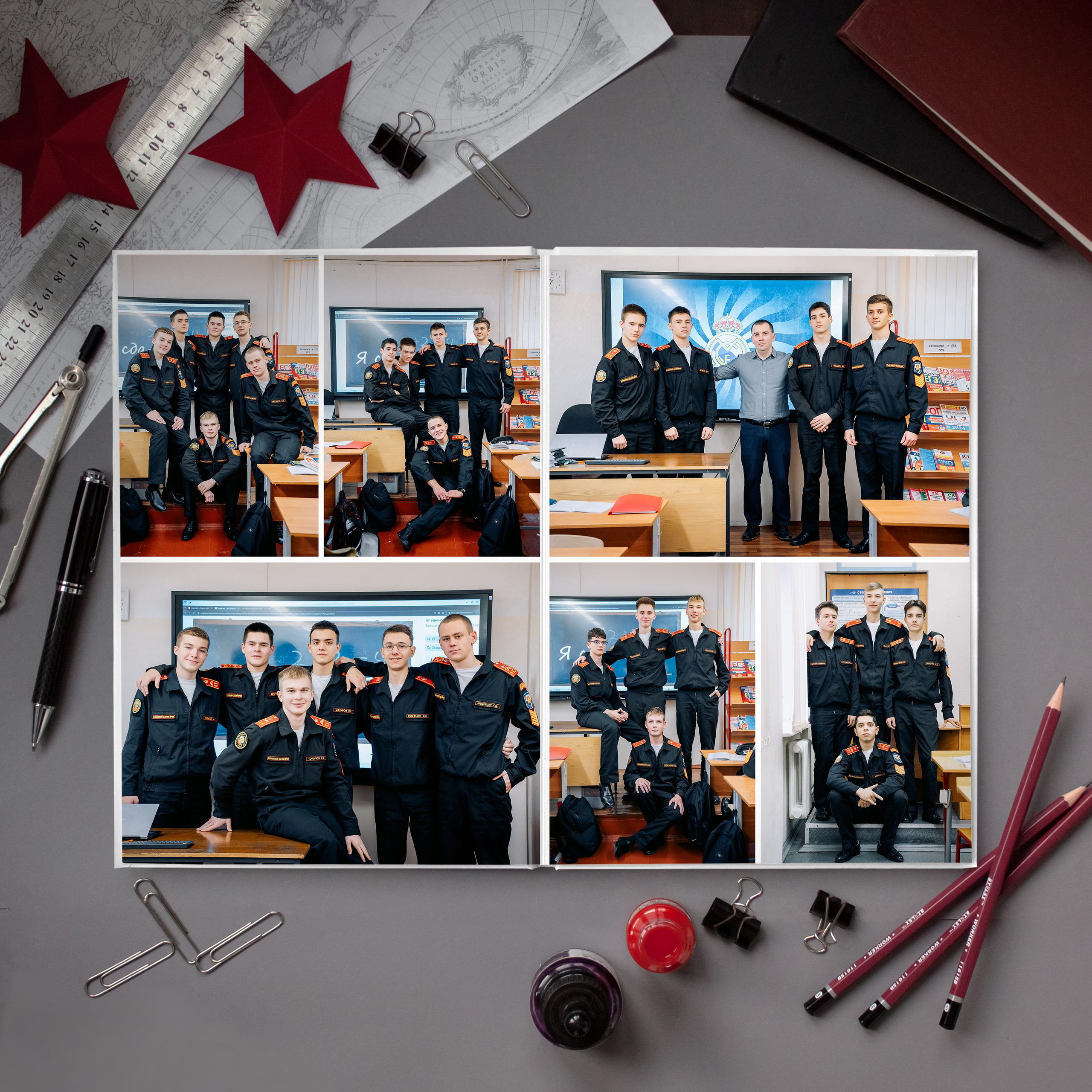 Кадетский альбом 14 разворотов. Фотограф Казакова Анастасия