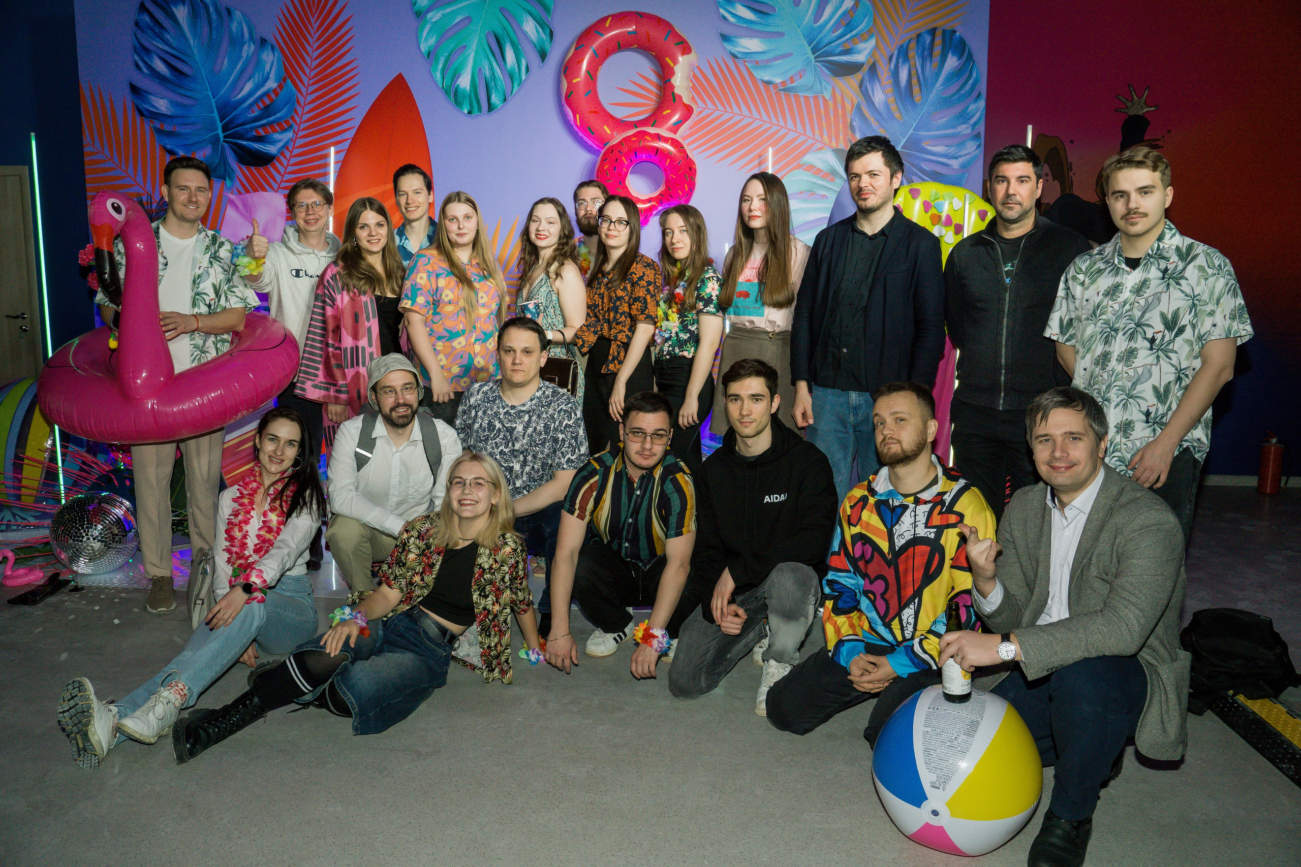 МТС корпоратив Гавайская вечеринка. Фотограф