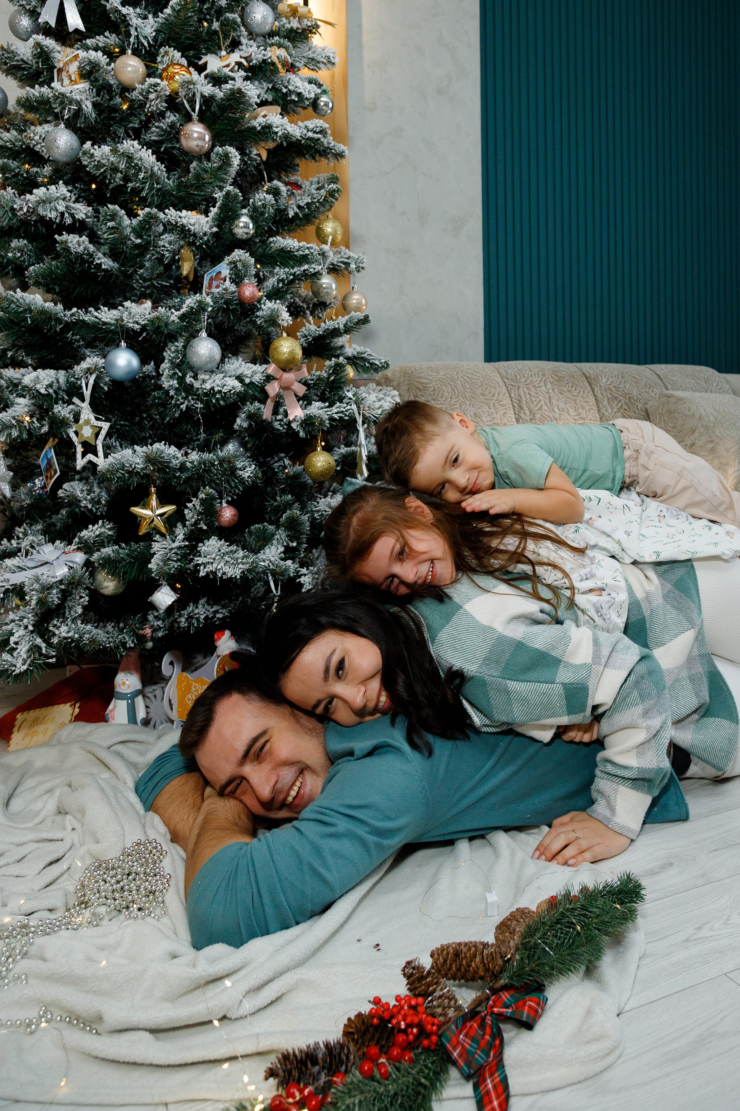 Предновогодняя домашняя фотосессия. Фотограф Александра Сыщенко