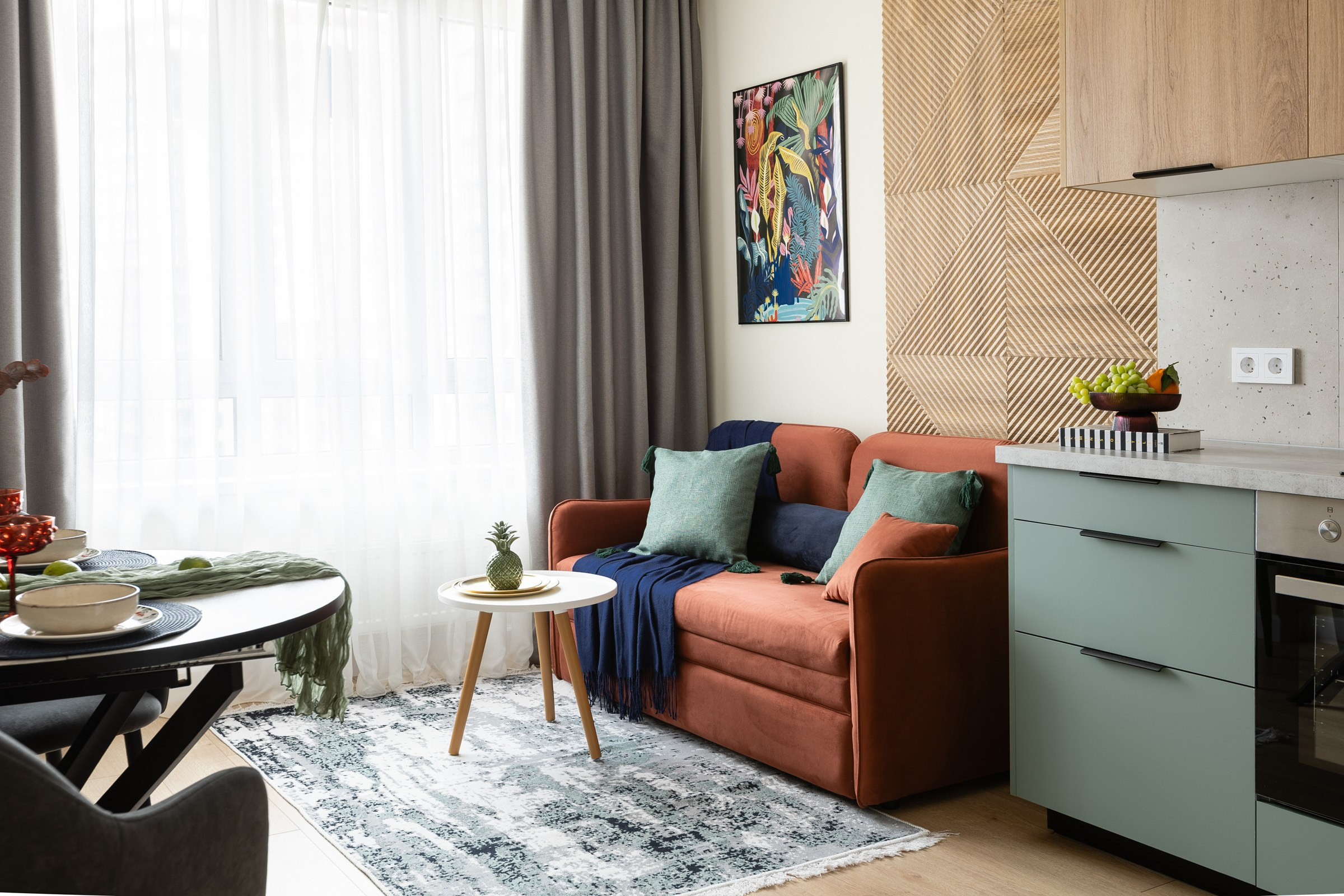 Хоумстейджинг в однокомнатной квартире. Архитектурный и интерьерный фотограф в Краснодаре | Дмитрий Демской