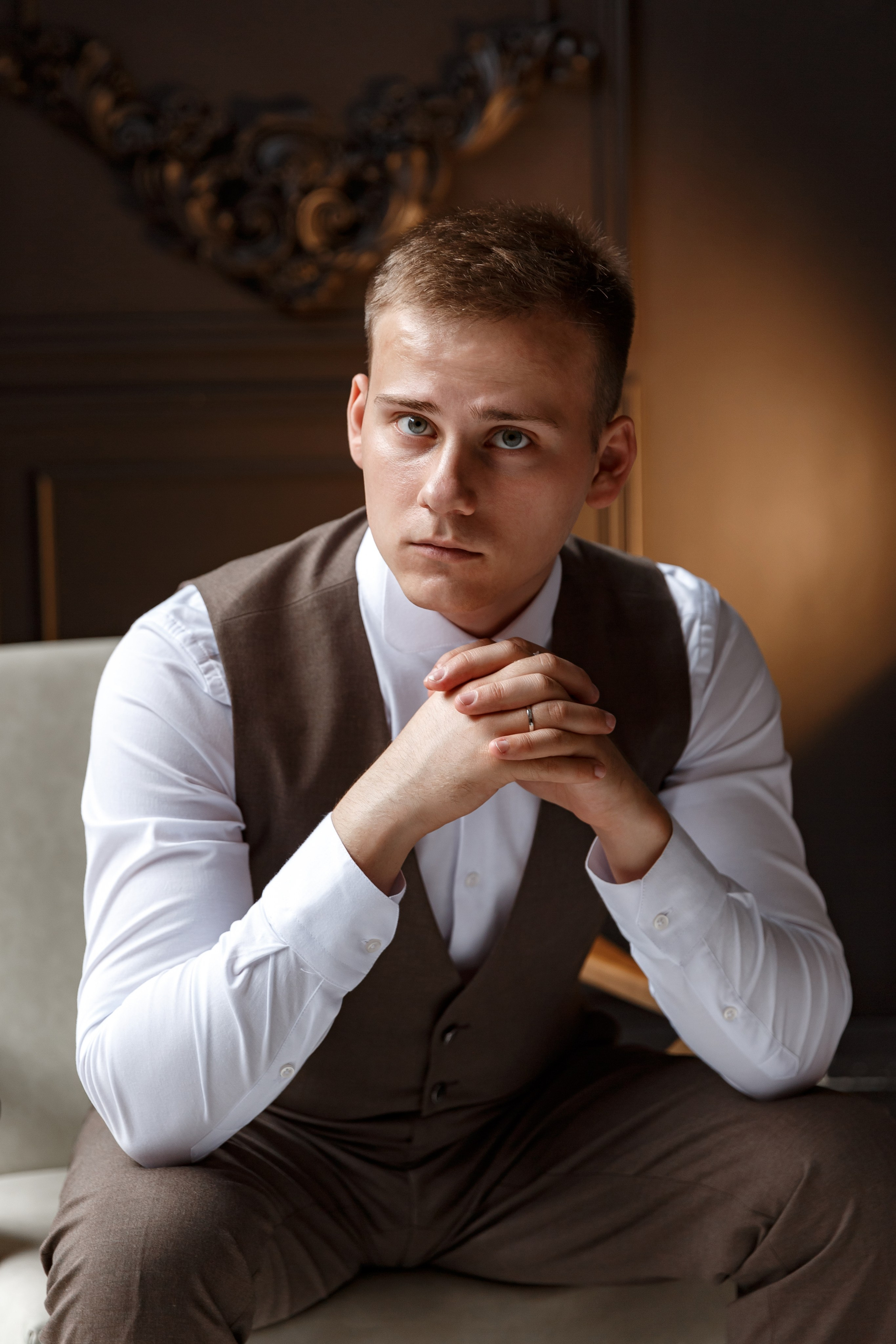 Свадебная фотосессия в городе и в фотостудии. Свадебный фотограф Москва и МО Сергей Киржаев