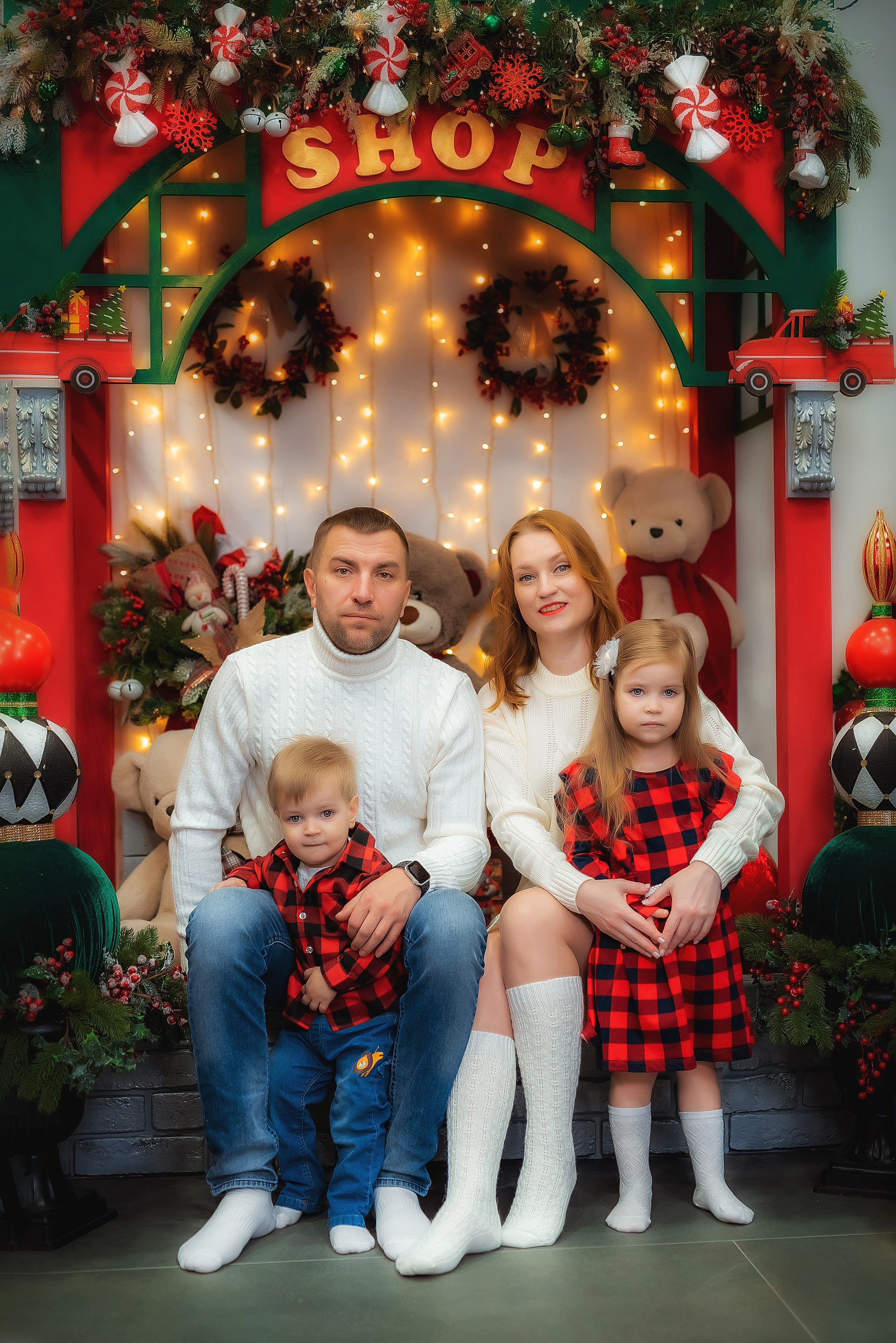 Новогодняя фотосессия для Ирины и её семьи. Семейный, детский фотограф в Воронеже Анна Никитина