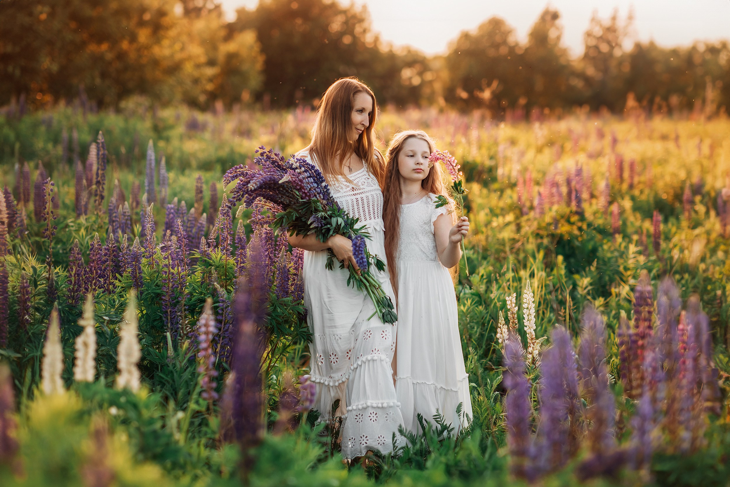 Тая и люпины. Фотохудожник в Брянске Додонова Ольга