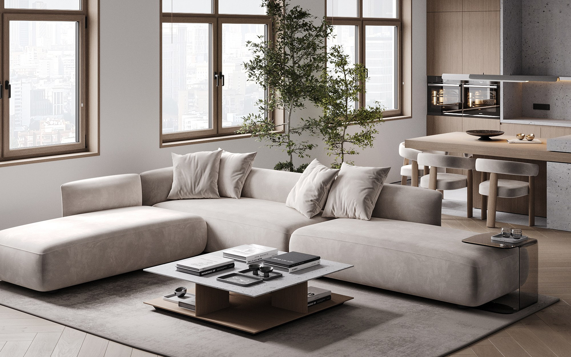 SRP | living room. 3D визуализатор интерьеров