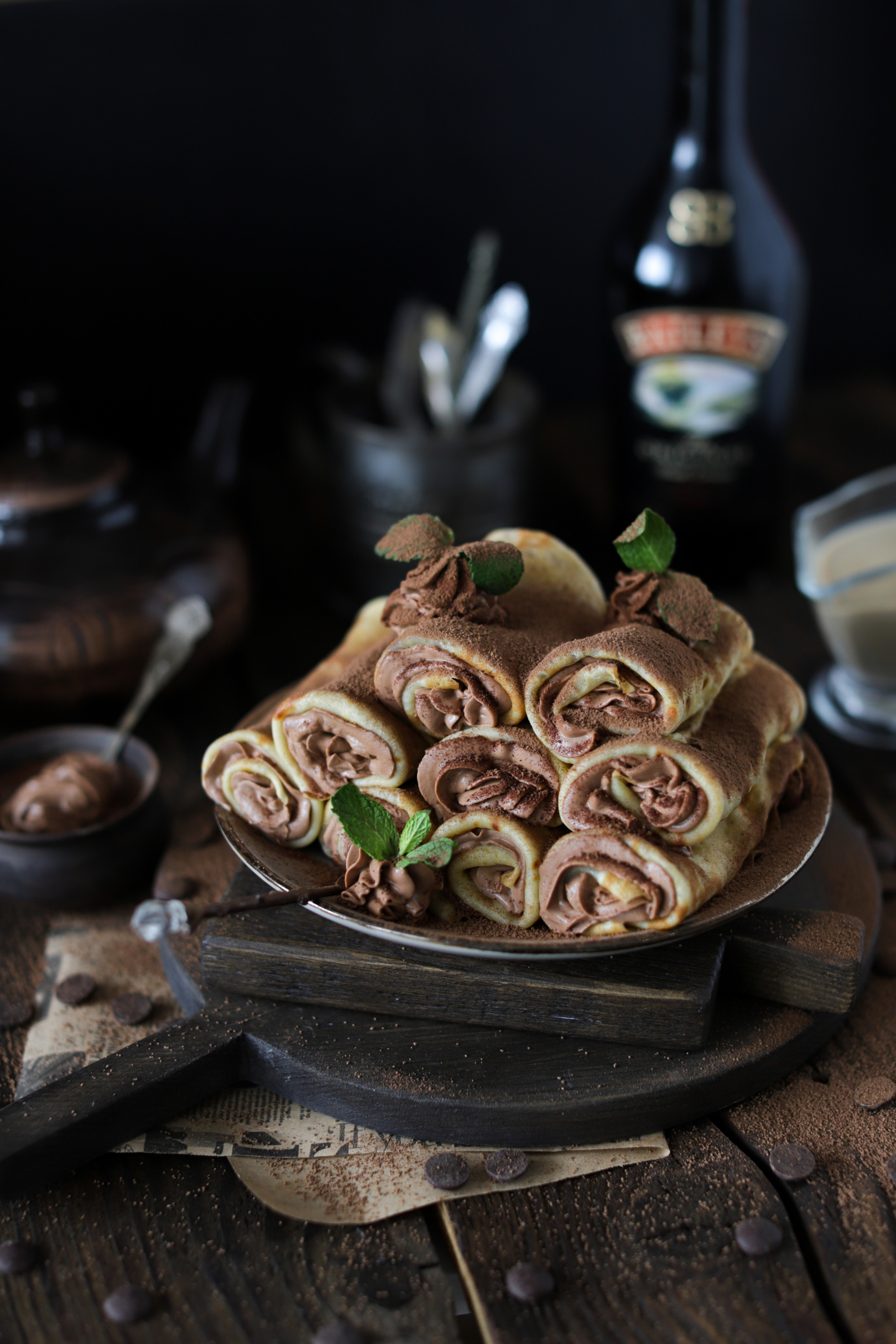 бейлис, фуд-фото, блинчики, фуд-фотограф