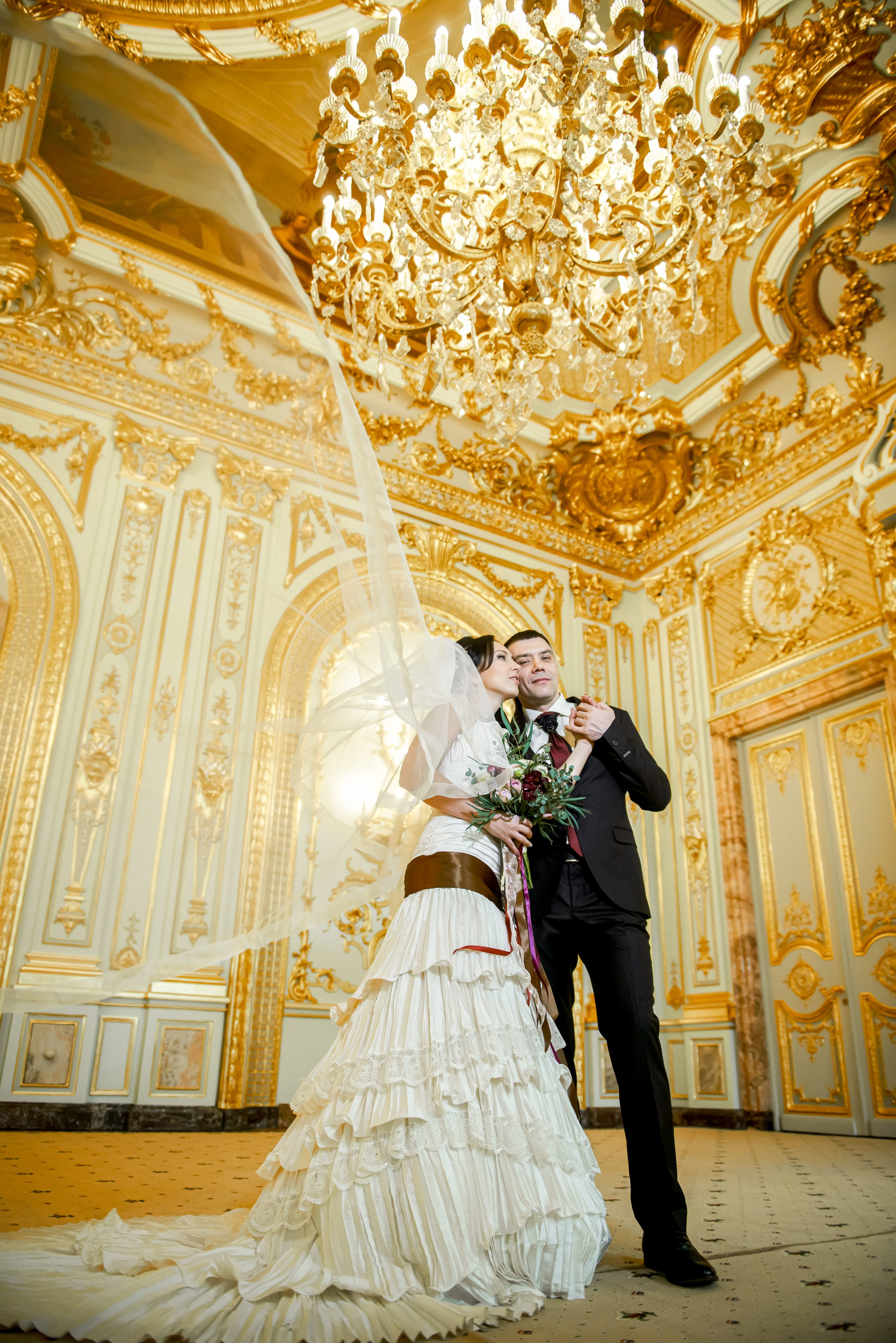 Свадебная фотосессия в Доме Архитектора на Большой Морской ул. Портретный, семейный и свадебный фотограф в Санкт-Петербурге и в Пушкине Ширяев Денис