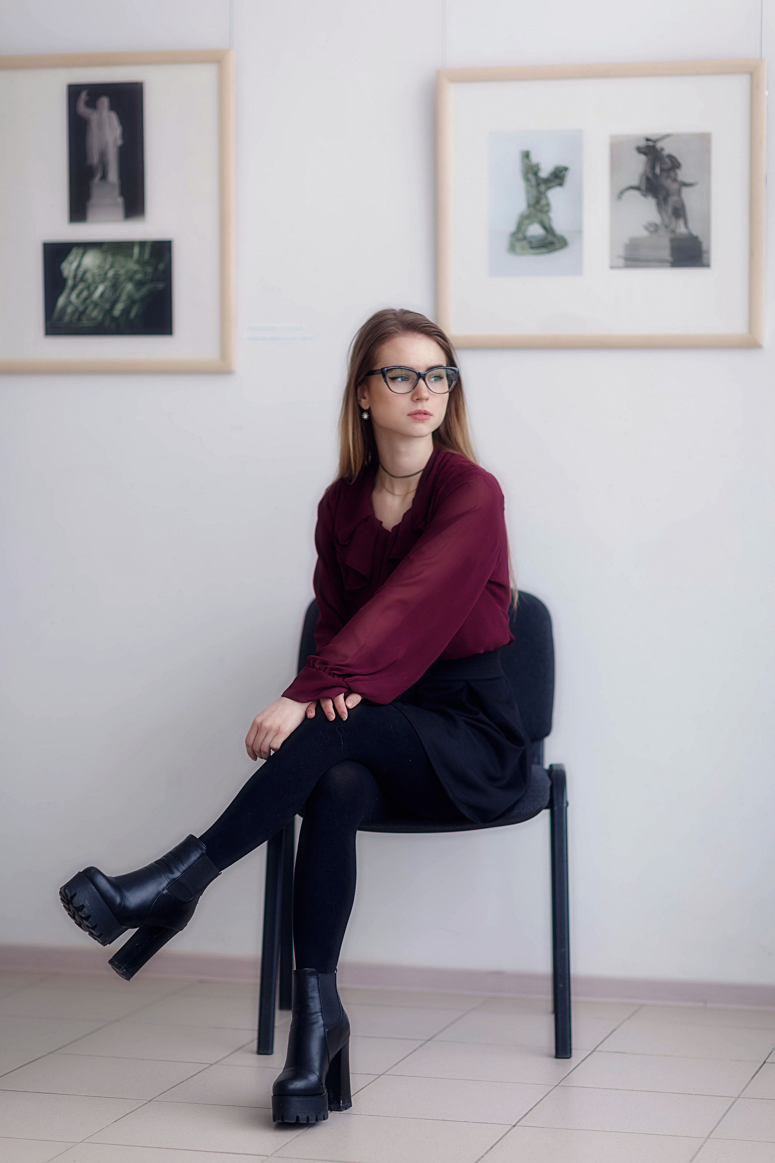 Фотосессия с Машей в Чувашском художественном музее. Портретный и репортажный фотограф в Чебоксарах Андриян Чаркин