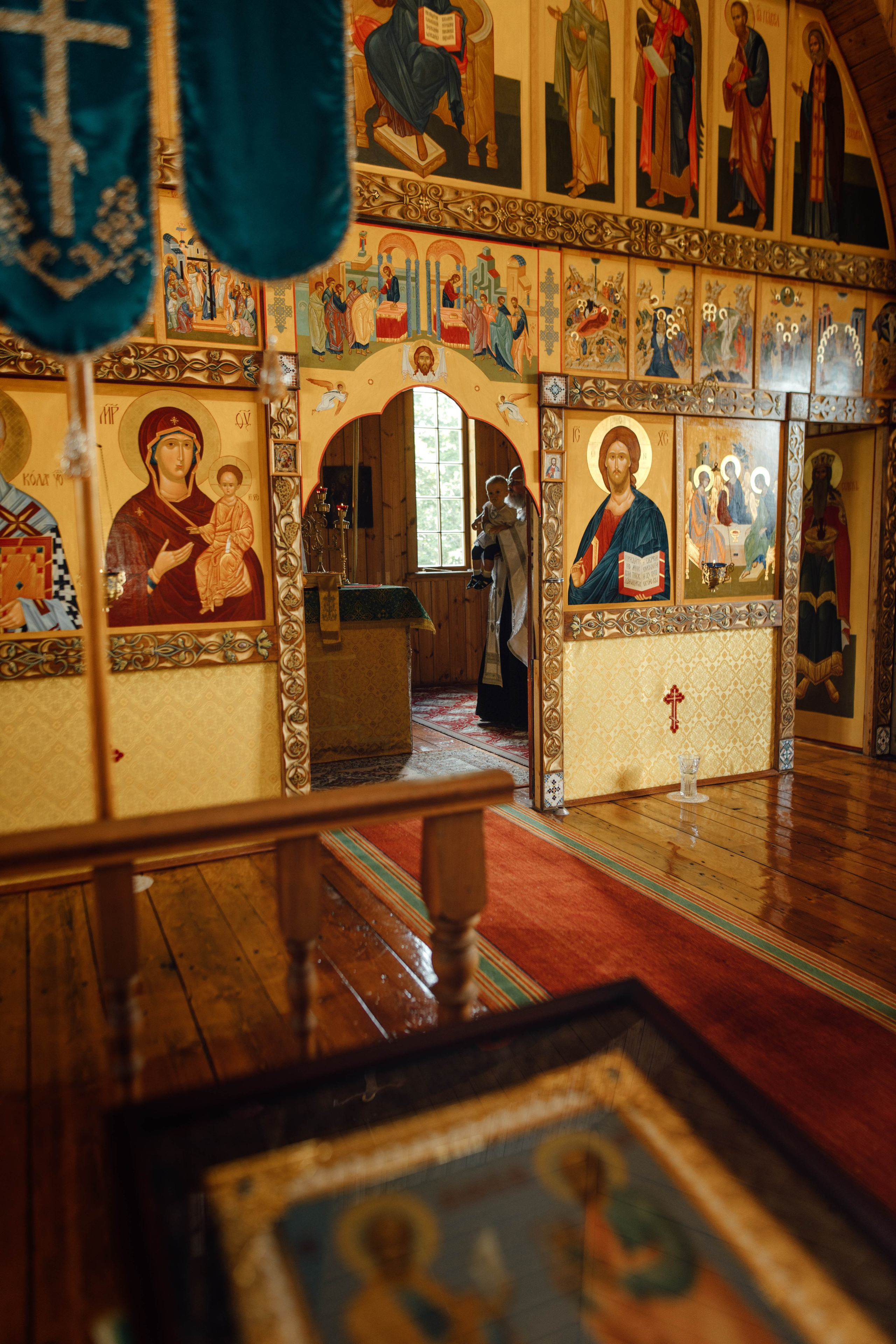 Крещение Тимофея, д. Киевец, храм Святой Троицы, август 2025