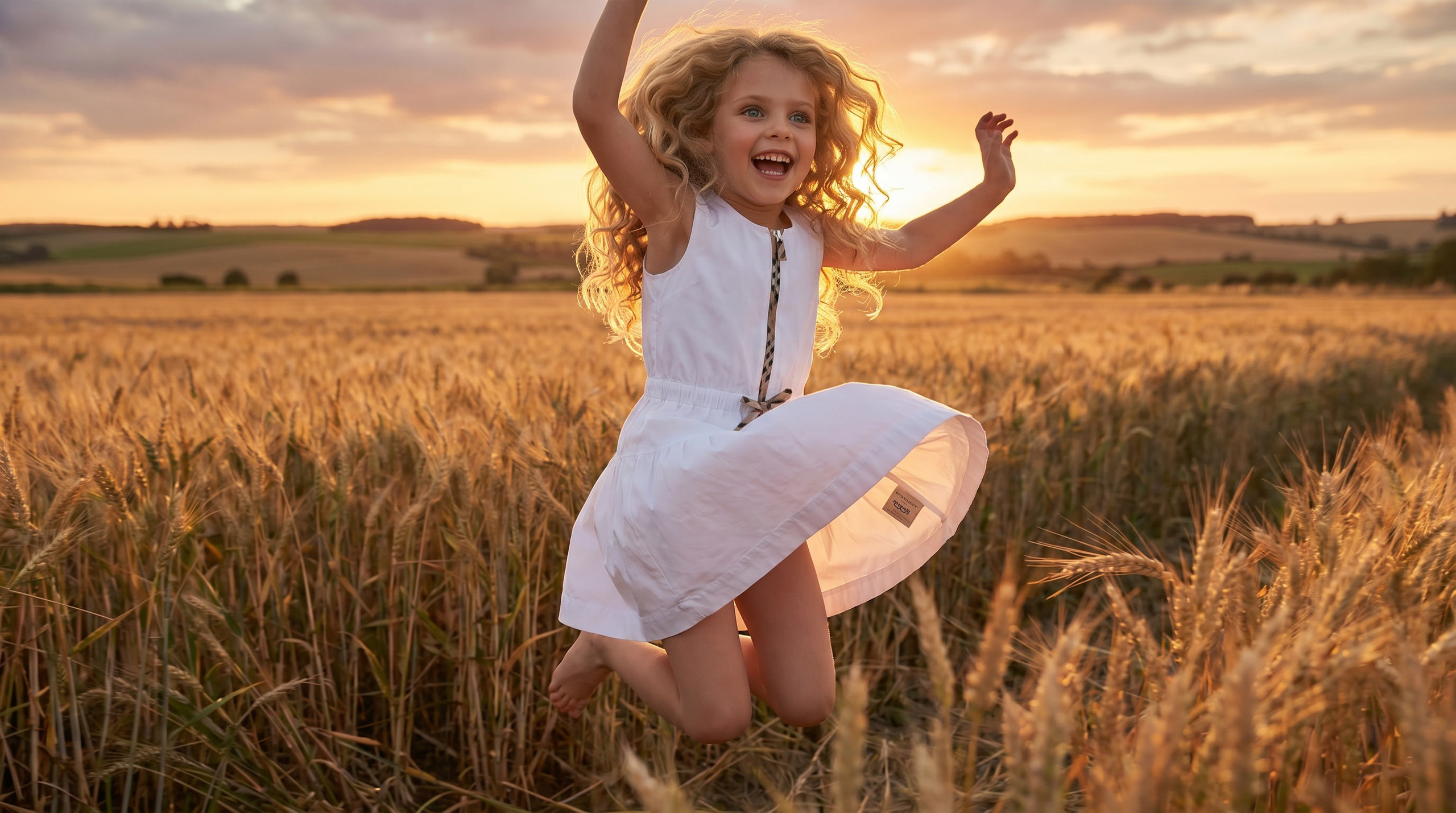 ПОРТФОЛИО РЕКЛАМНОЙ КАМПАНИИ «BURBERRY KIDS: ЗОЛОТОЕ ПОЛЕ» Детский хлопковый сарафан. FOTOELA. Элеонора Щербакова — фотограф счастья в Тамбове