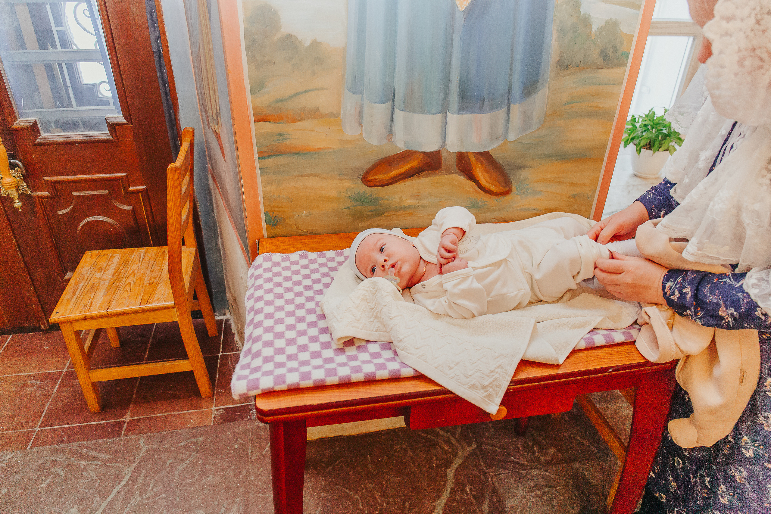 Крещение в Церкви Иконы Корсунской Божией Матери в с. Глинково. Фотограф новорожденных и детский в Сергиевом Посаде Кругликова Юлия