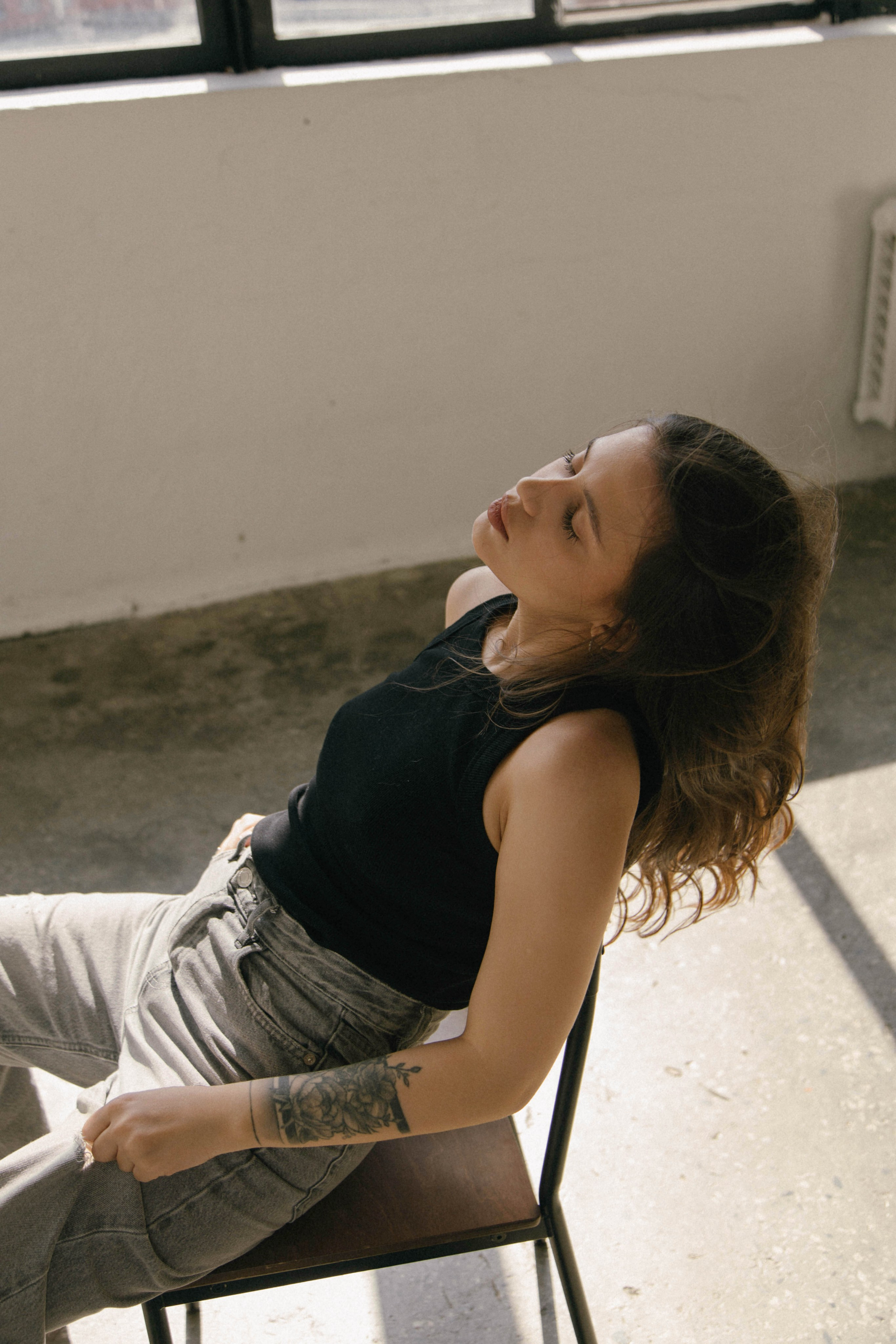 Ксюша. Минимализм, портреты в студии. Фотограф Ксения Третьякова, Санкт-Петербург