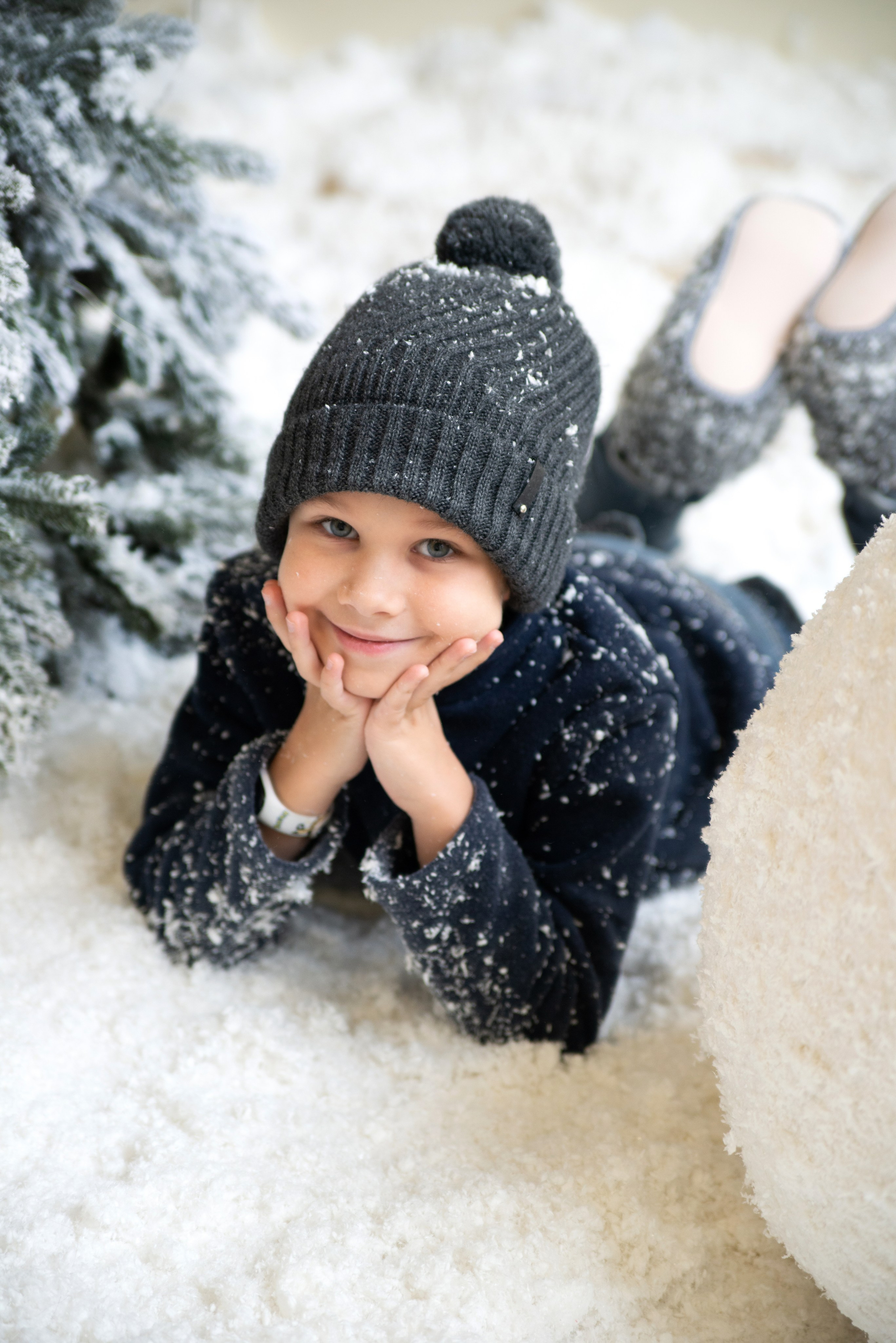 Дети в снежной студии. Фотограф и дизайнер в Москве Екатерина Лобачева