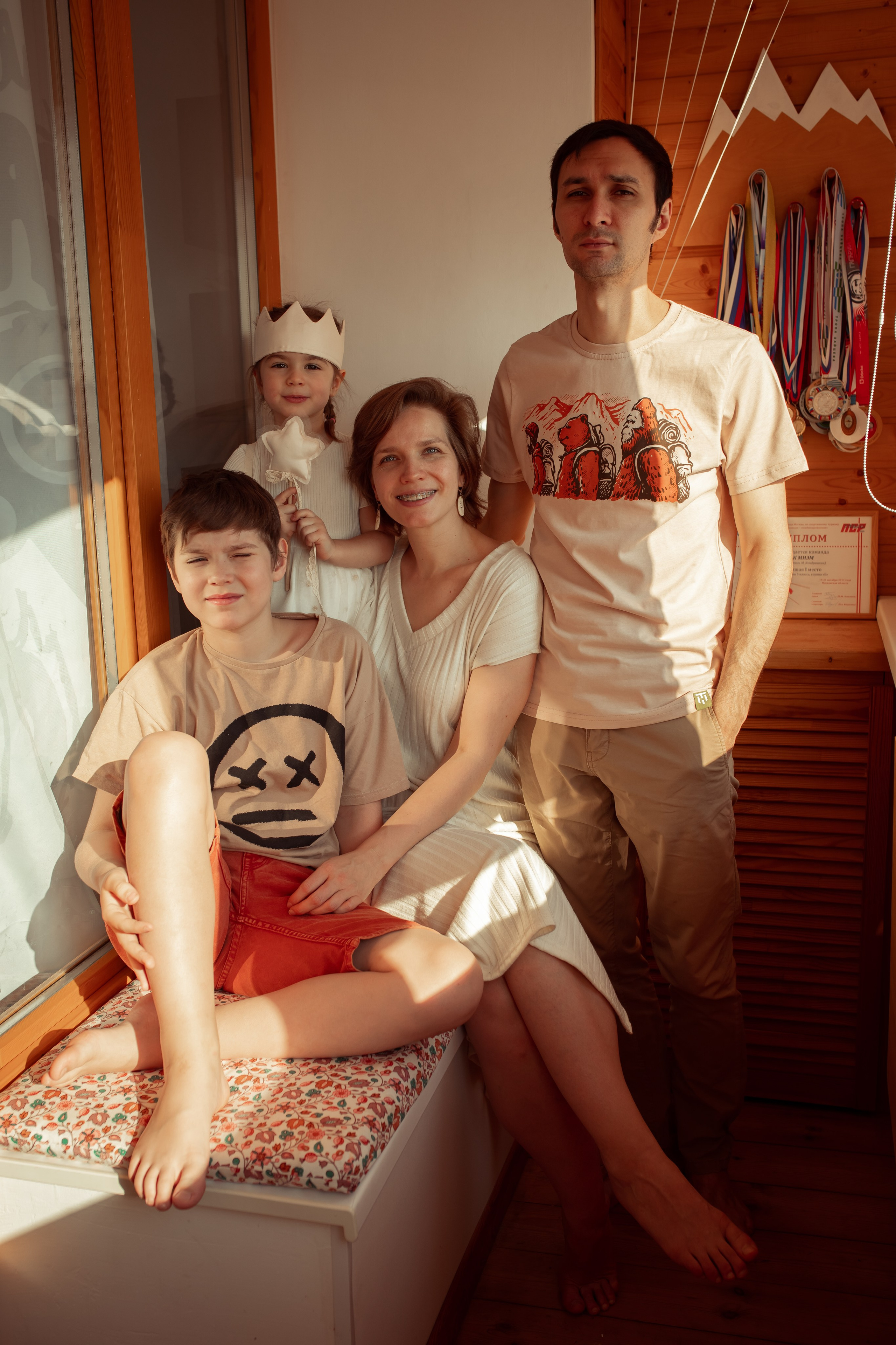 Александра, Максим, Евгений и Ксюша. Семейный и детский фотограф в Москве Дорогова Екатерина