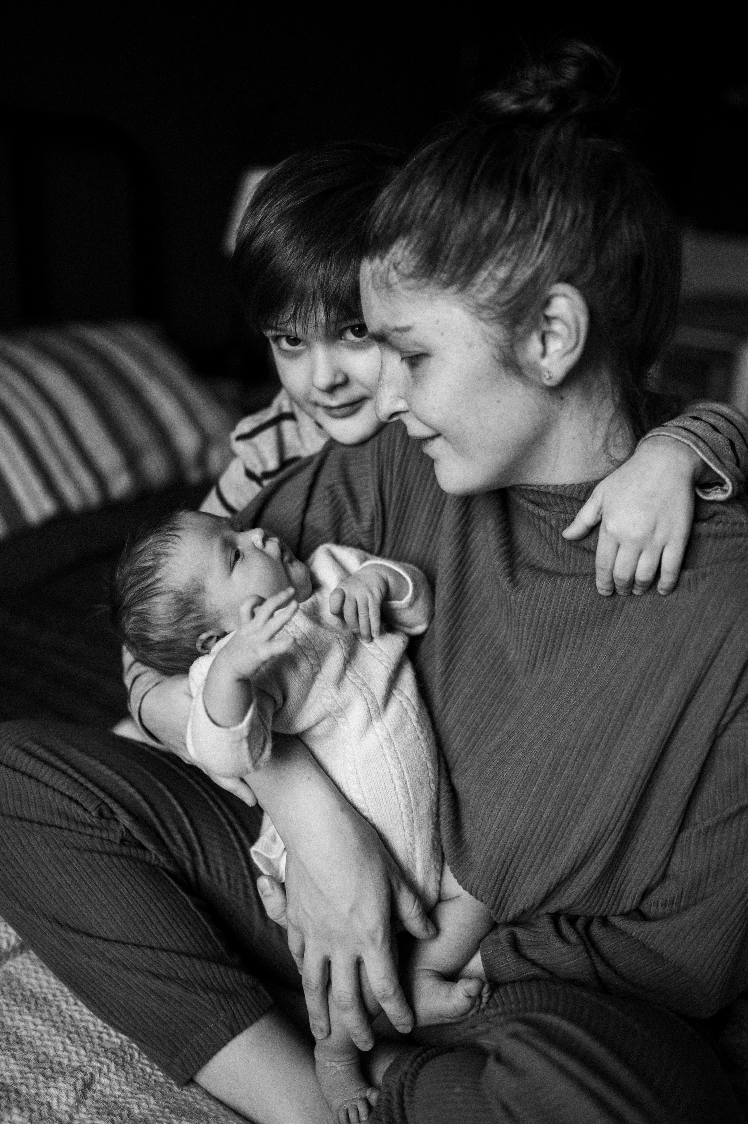 Дима, Нелли, Марк, Нина и Кира дома. Семейный и свадебный lifestyle-фотограф в Москве Мария Петрова