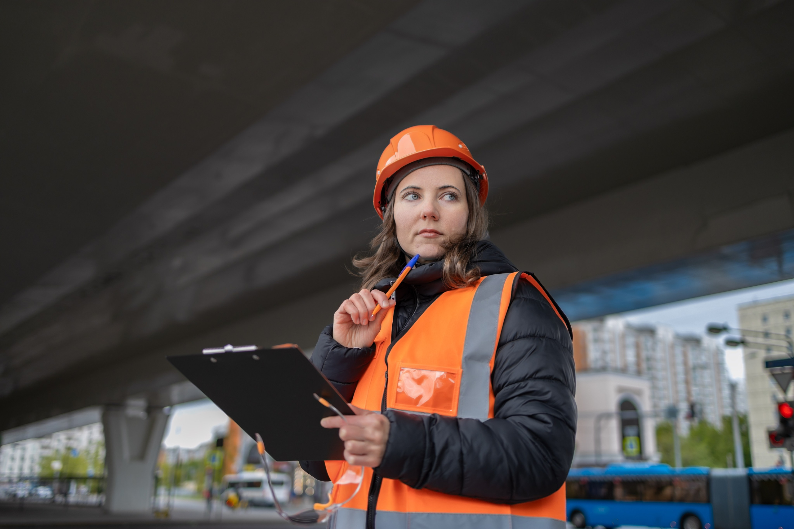 Фотосессия «Стройка» модель Ирина. Репортажный, семейный и студийный фотограф в Москве Демин Алексей