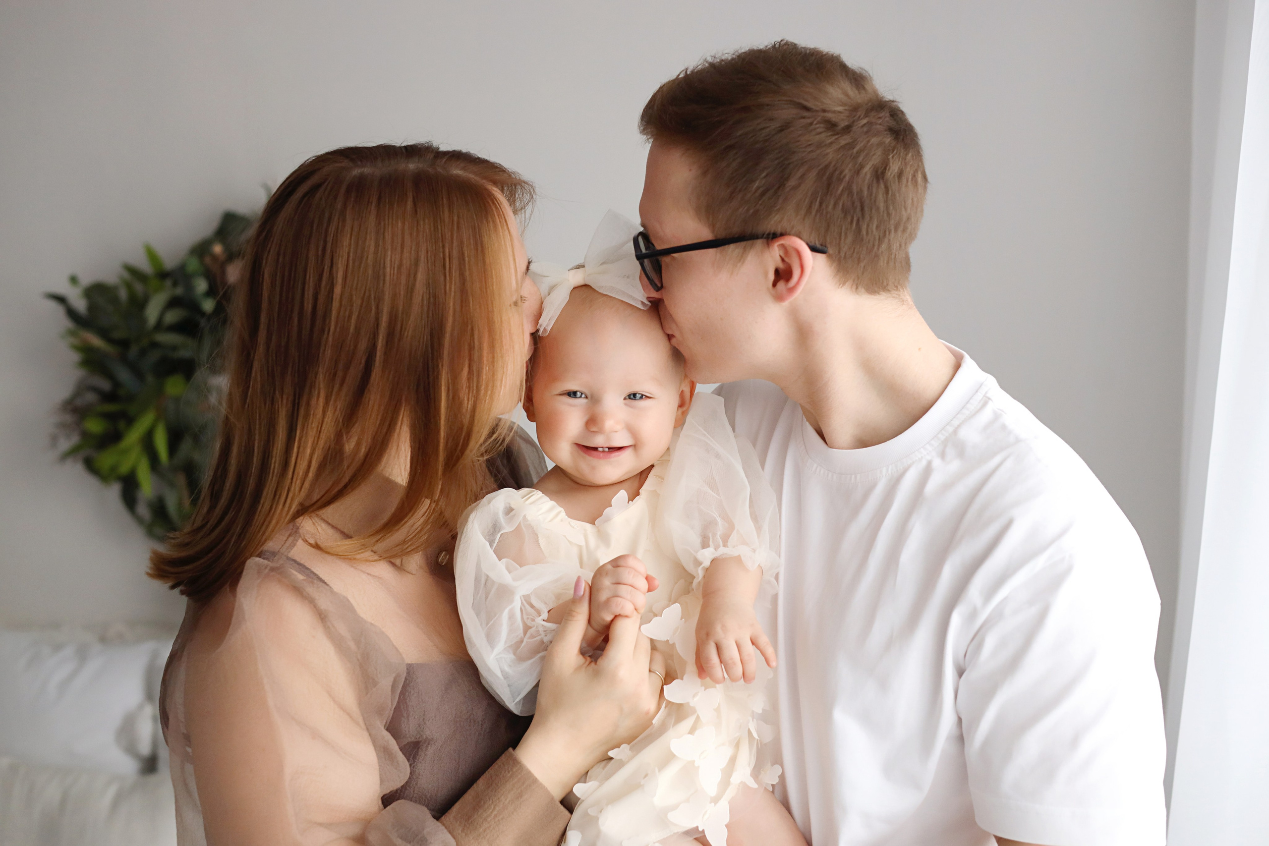Алисе 1 годик. Фотограф новорожденных Москва. Ньюборн фотограф Москва