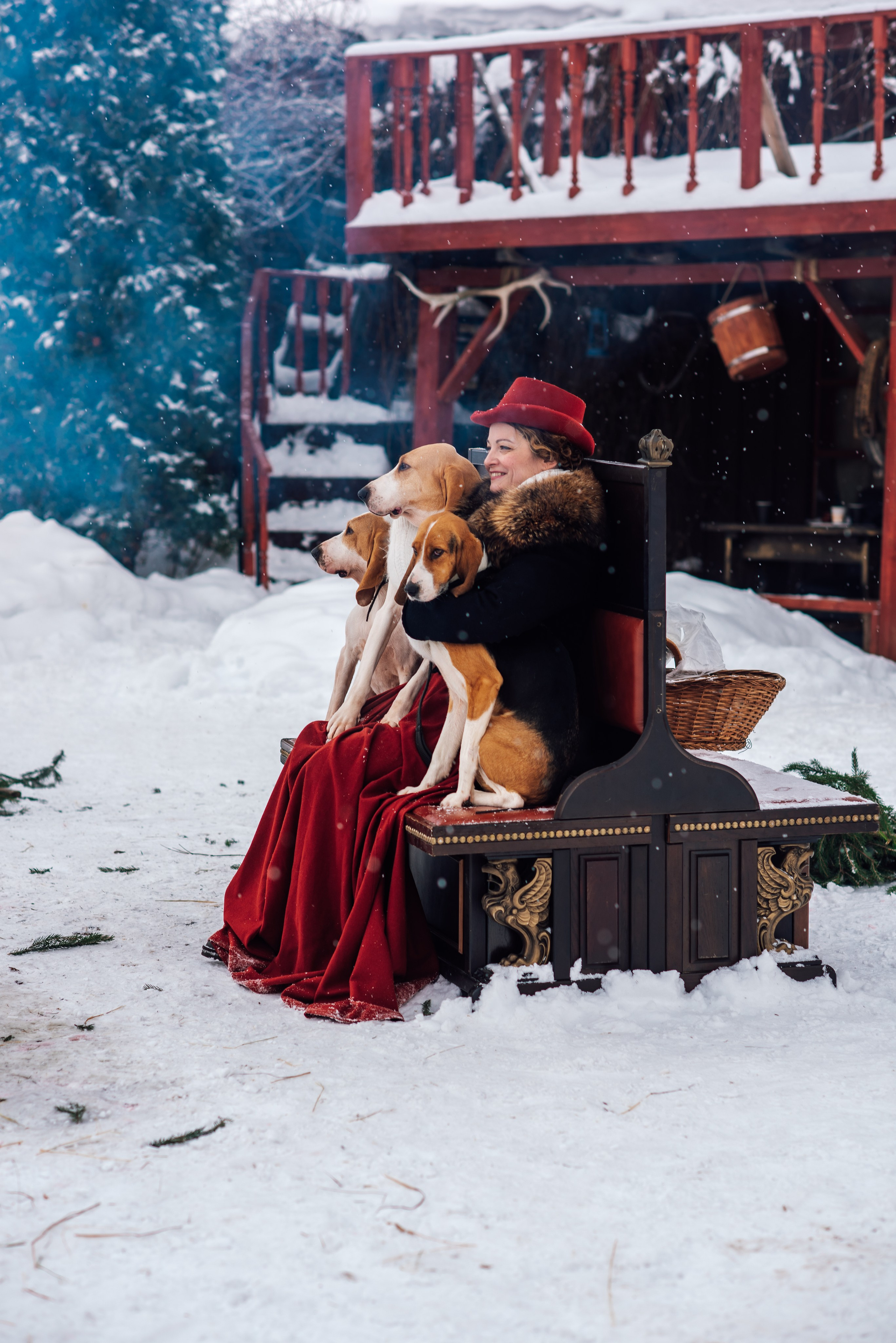 Зимняя парфорсная охота. Фотограф Диана Вальтер