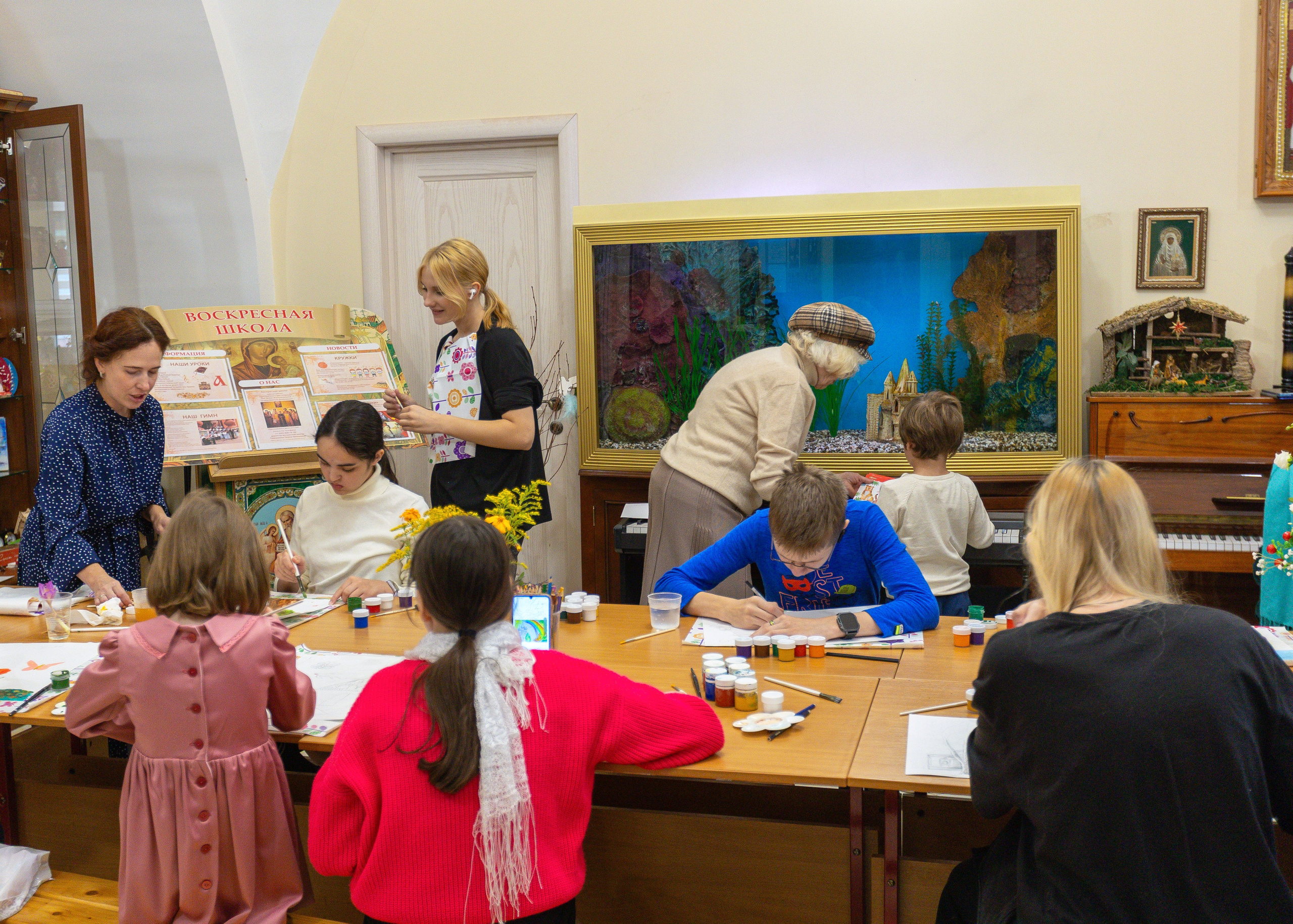 Рисование в Воскресной школе при Храме Живоначальной Троицы. Выпускные альбомы и школьный фотограф в Подольске, Троицке, Щербинке, Москве и Московской области