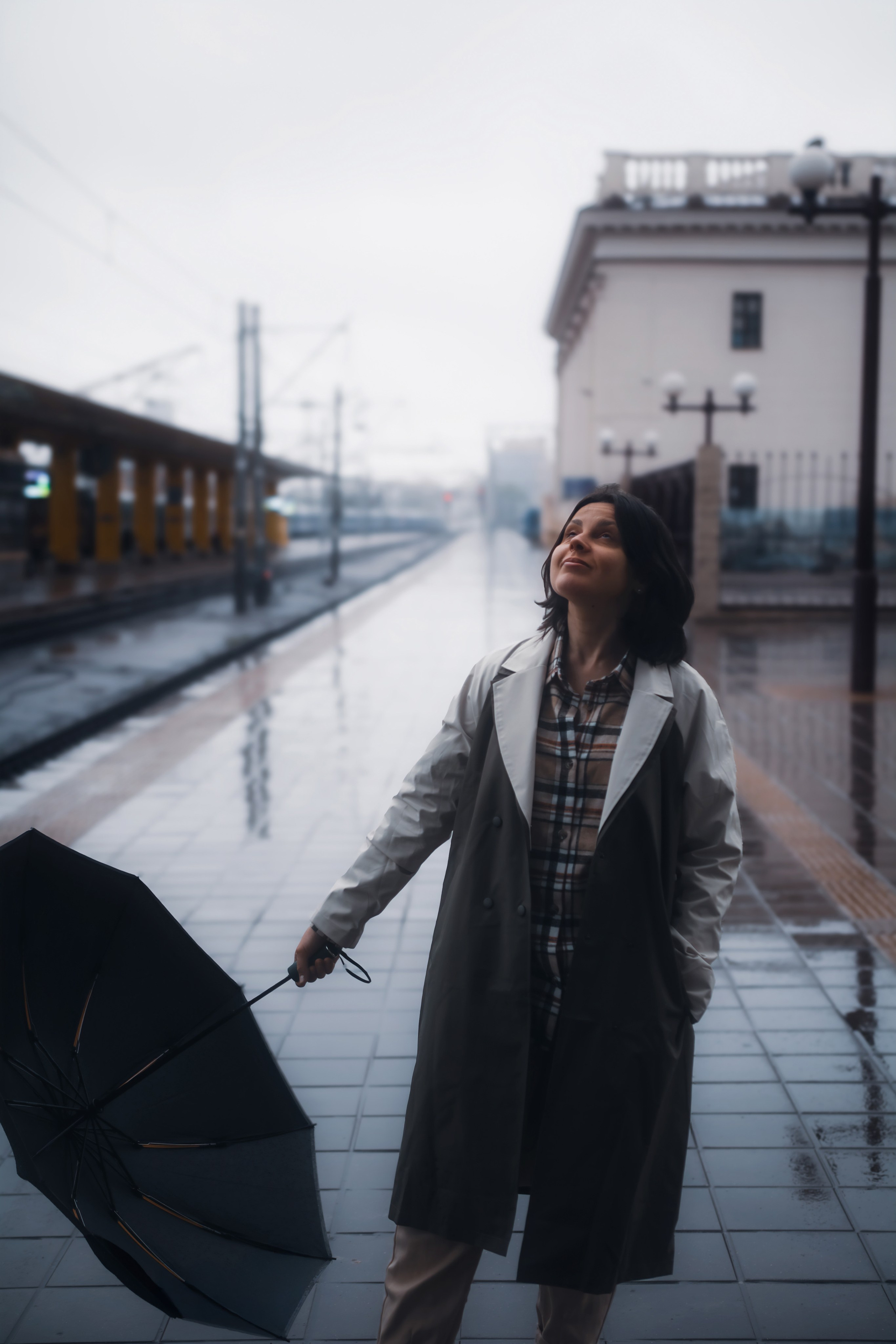 Фотосессия на вокзале