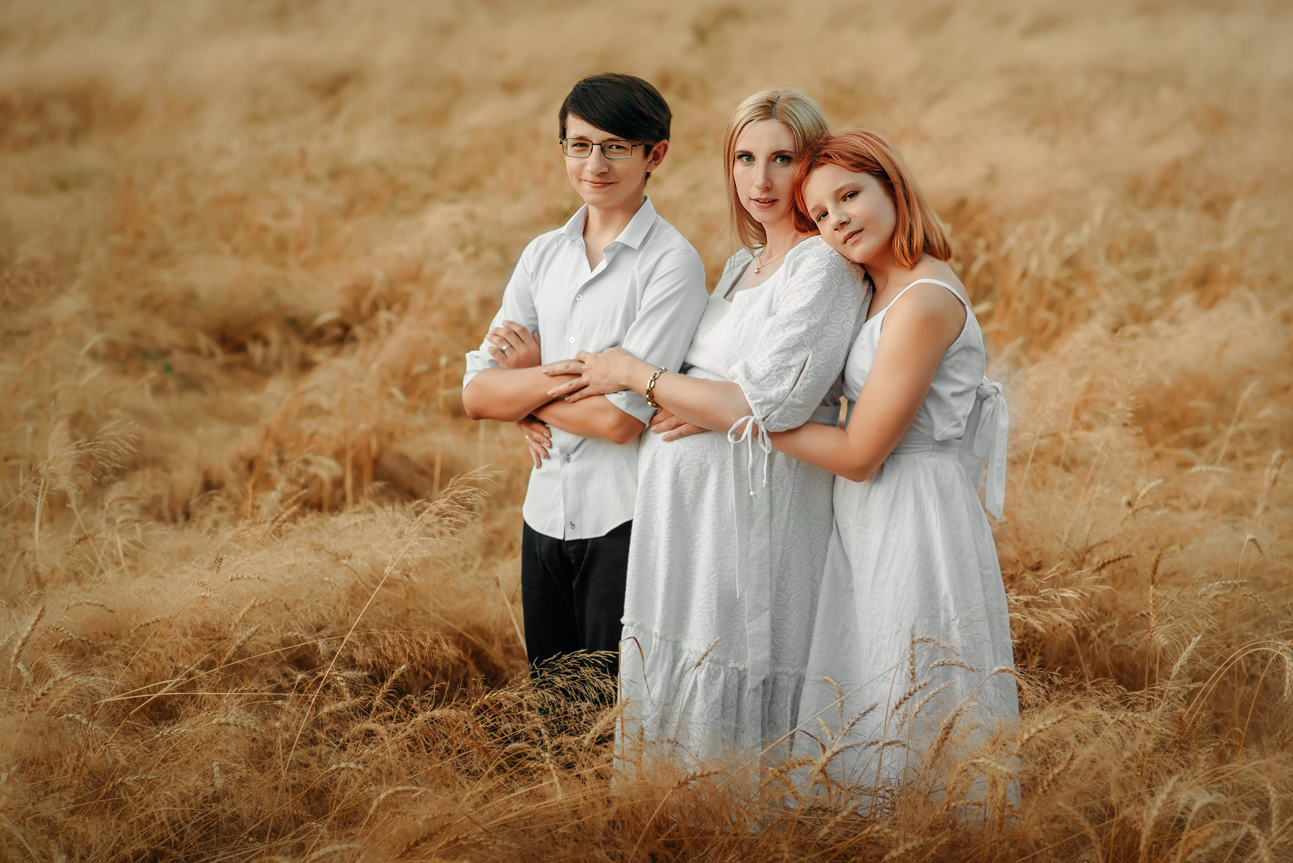 Пикник в пшеничном поле. Профессиональный фотограф в Рязани