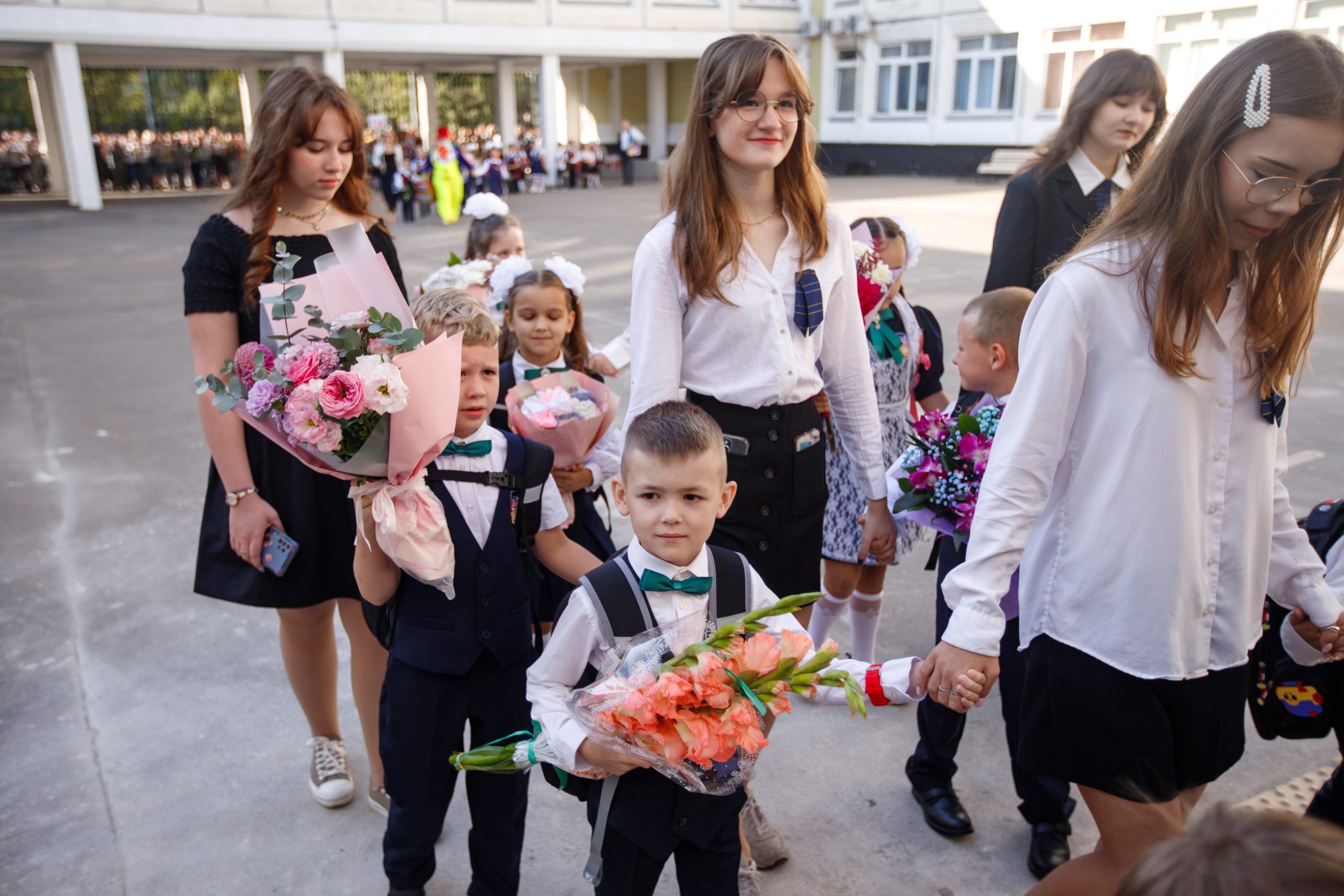 1 сентября / 1 класс / Гимназия № 1558 / г. Москва. Детский и семейный фотограф Мария Киселёва. Москва