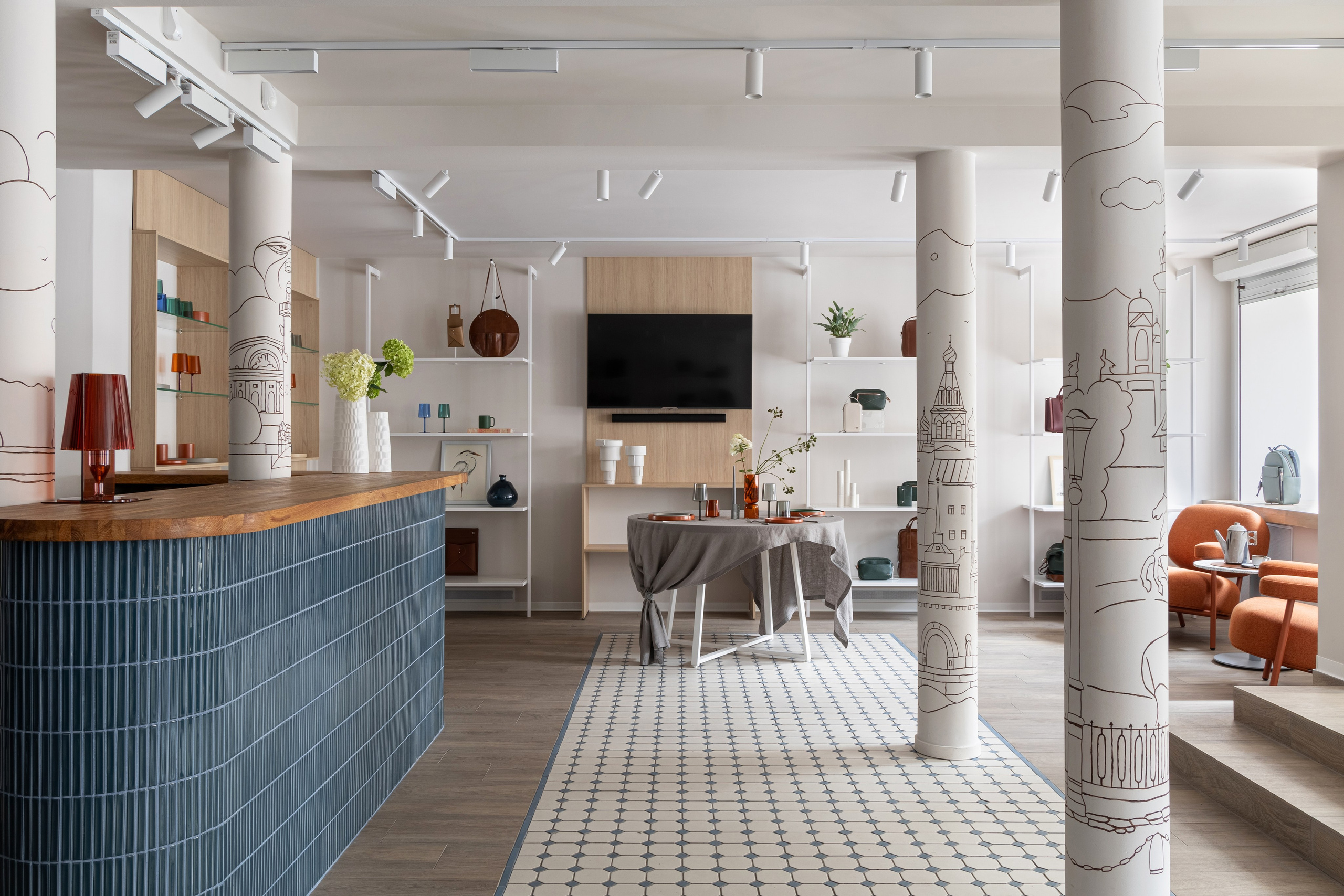 Магазин сумок верфь в Нижнем Новгороде. Интерьерный фотограф в Нижнем Новгороде и Москве Владимир Гудков