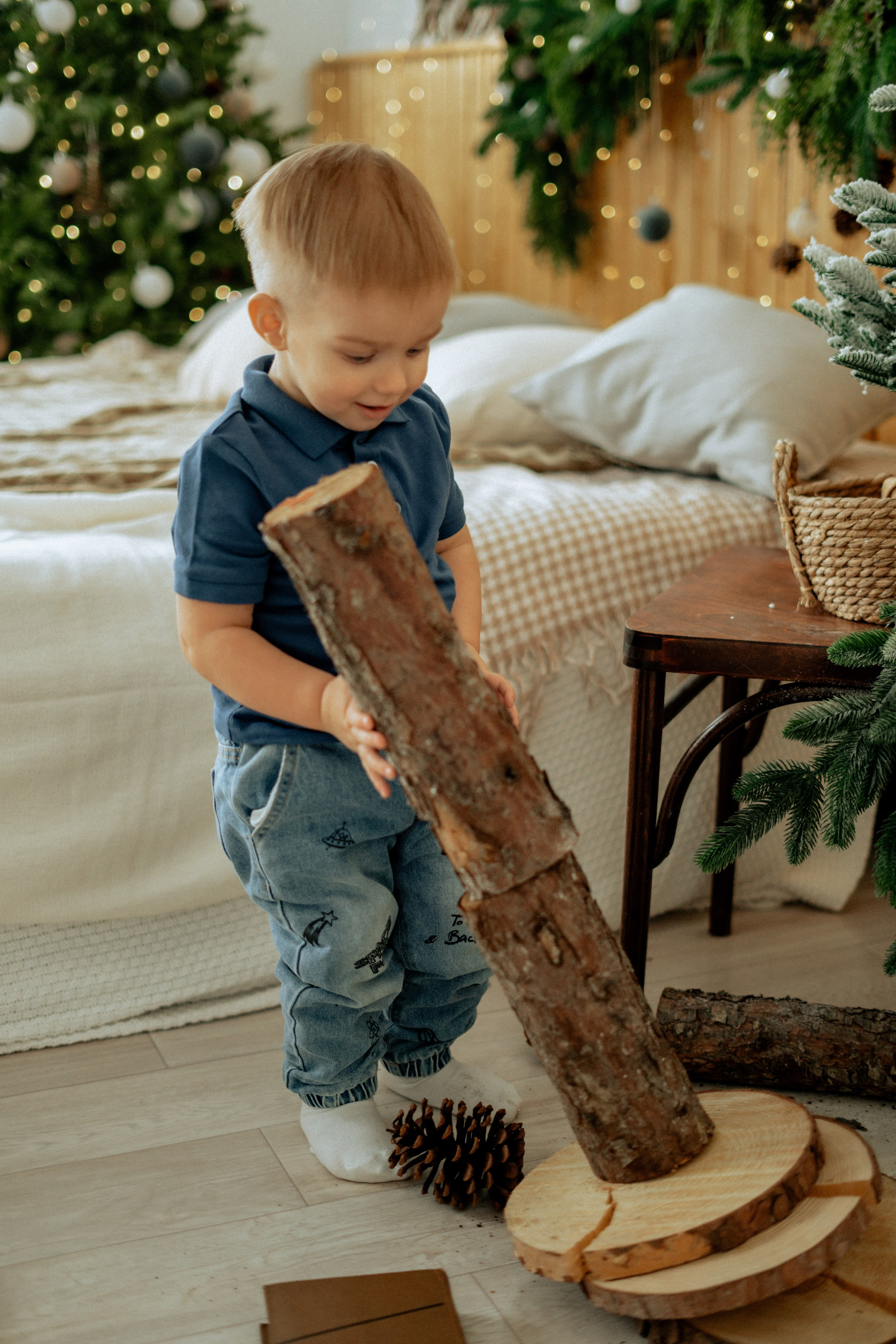 Студийная Новогодняя семейная съемка. Фотограф сахалин