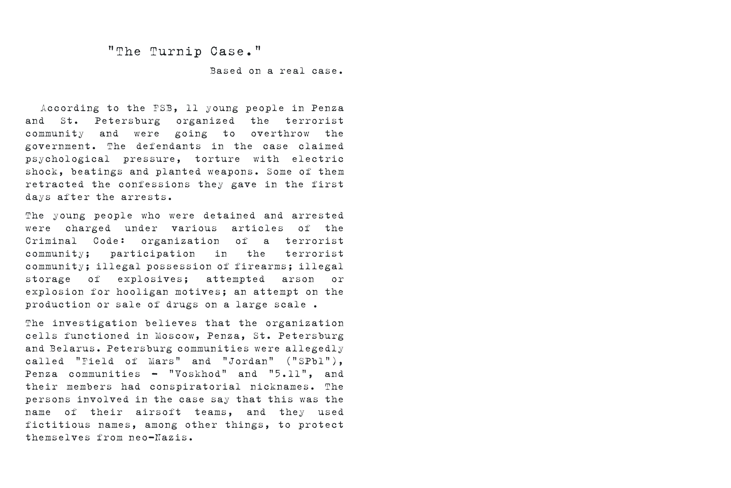 The fairytale’s end (on-going). Elena Kalyuzhnaya