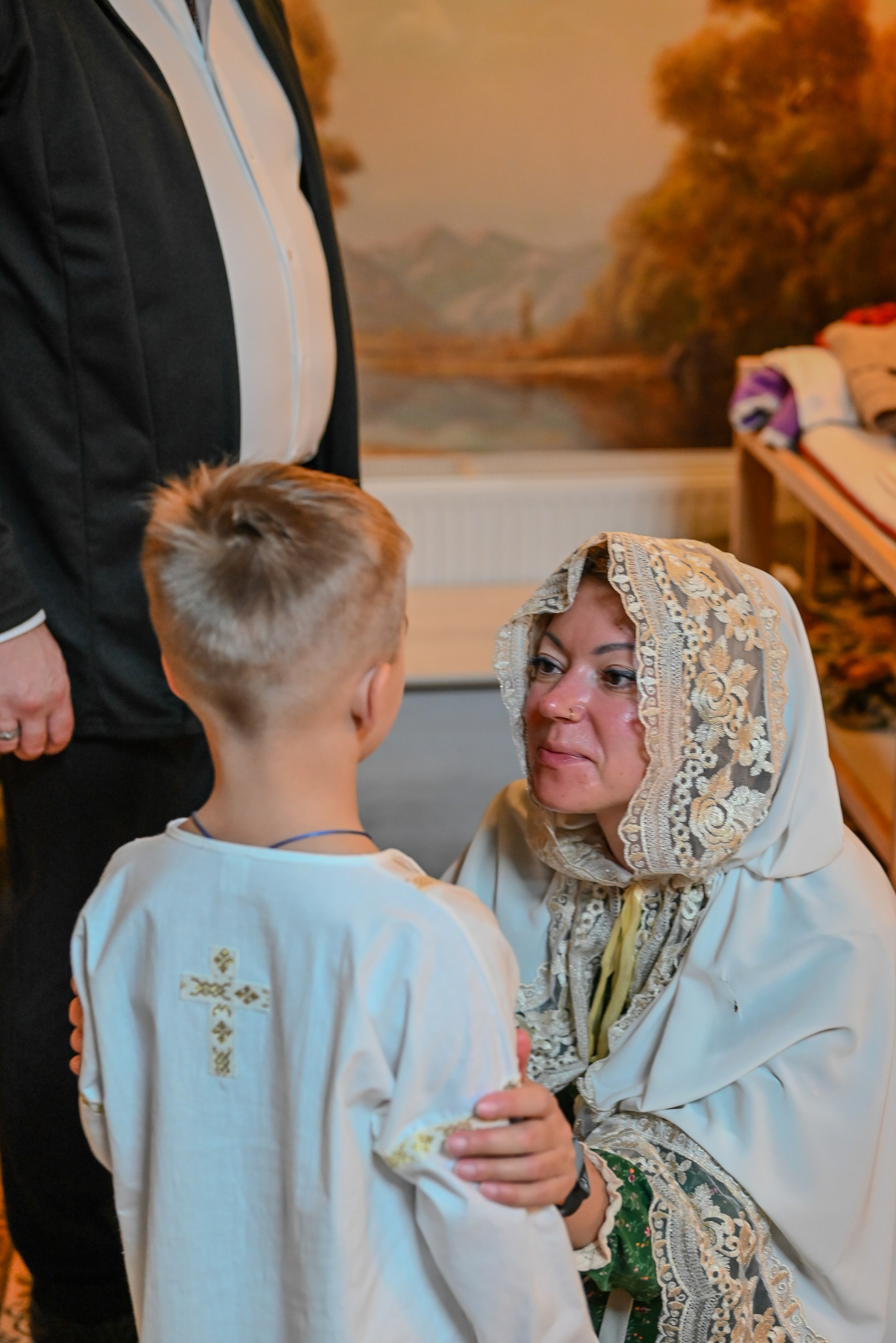 Крещение Совхоз Ленина. Семейный и детский фотограф Москва