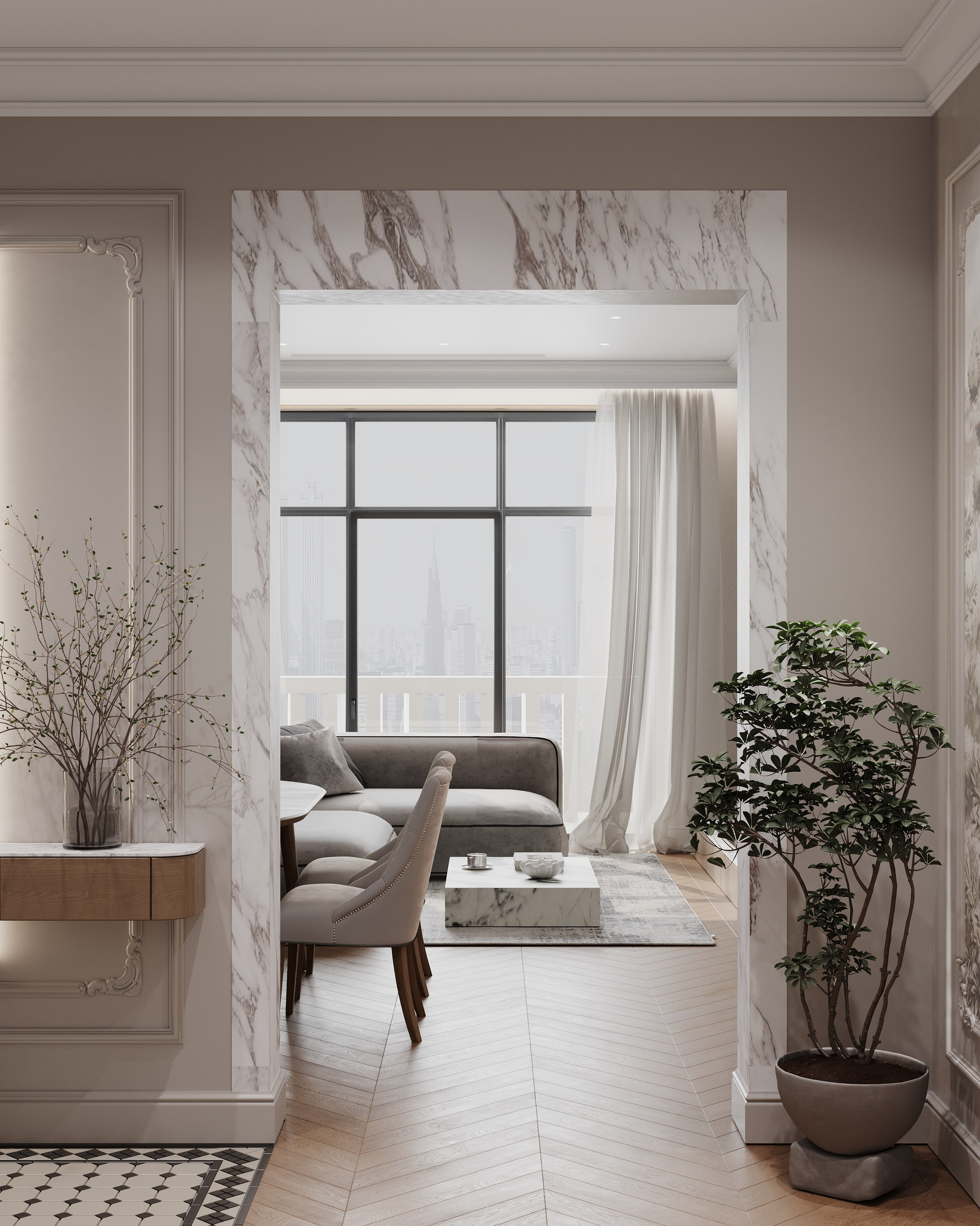 ЖК Легенда Московский 65 106 кв.м, г. Санкт-Петербург. 3d визуализатор Анастасия Науменко