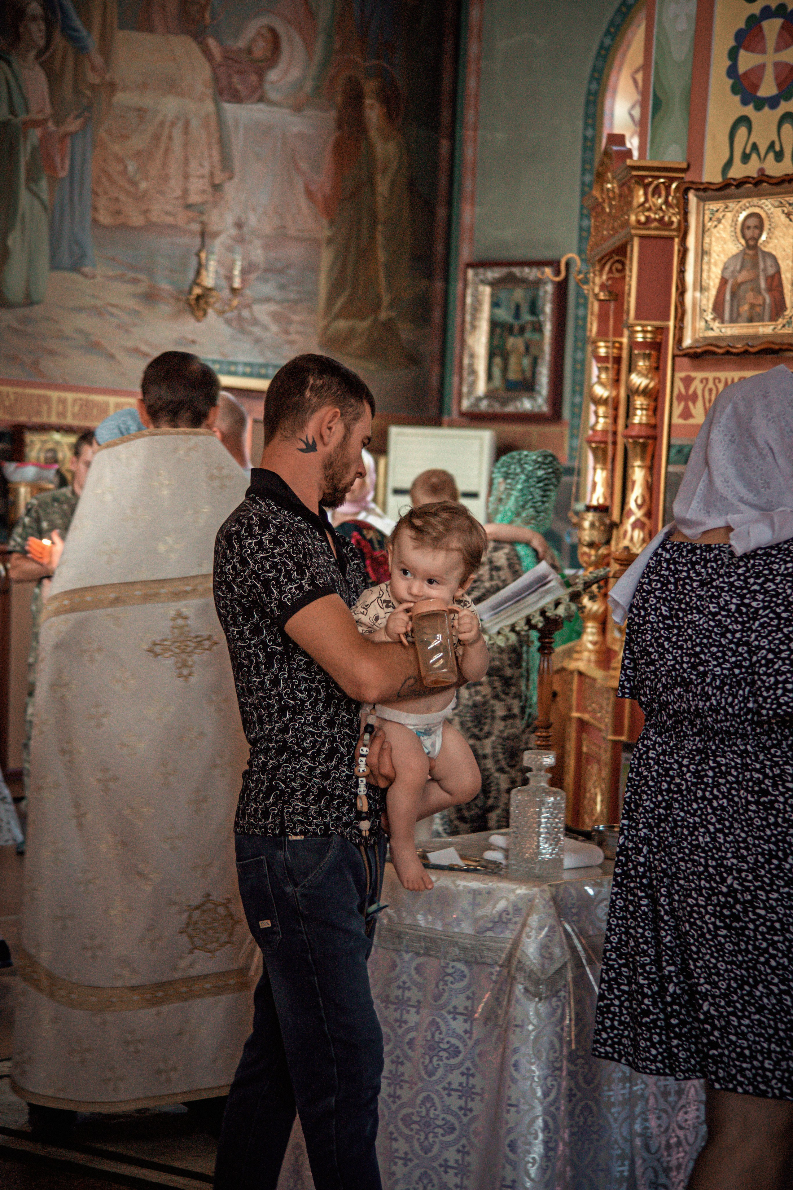 Общее крещение. Семейный и детский фотограф в Москве Ольга Кривенцова