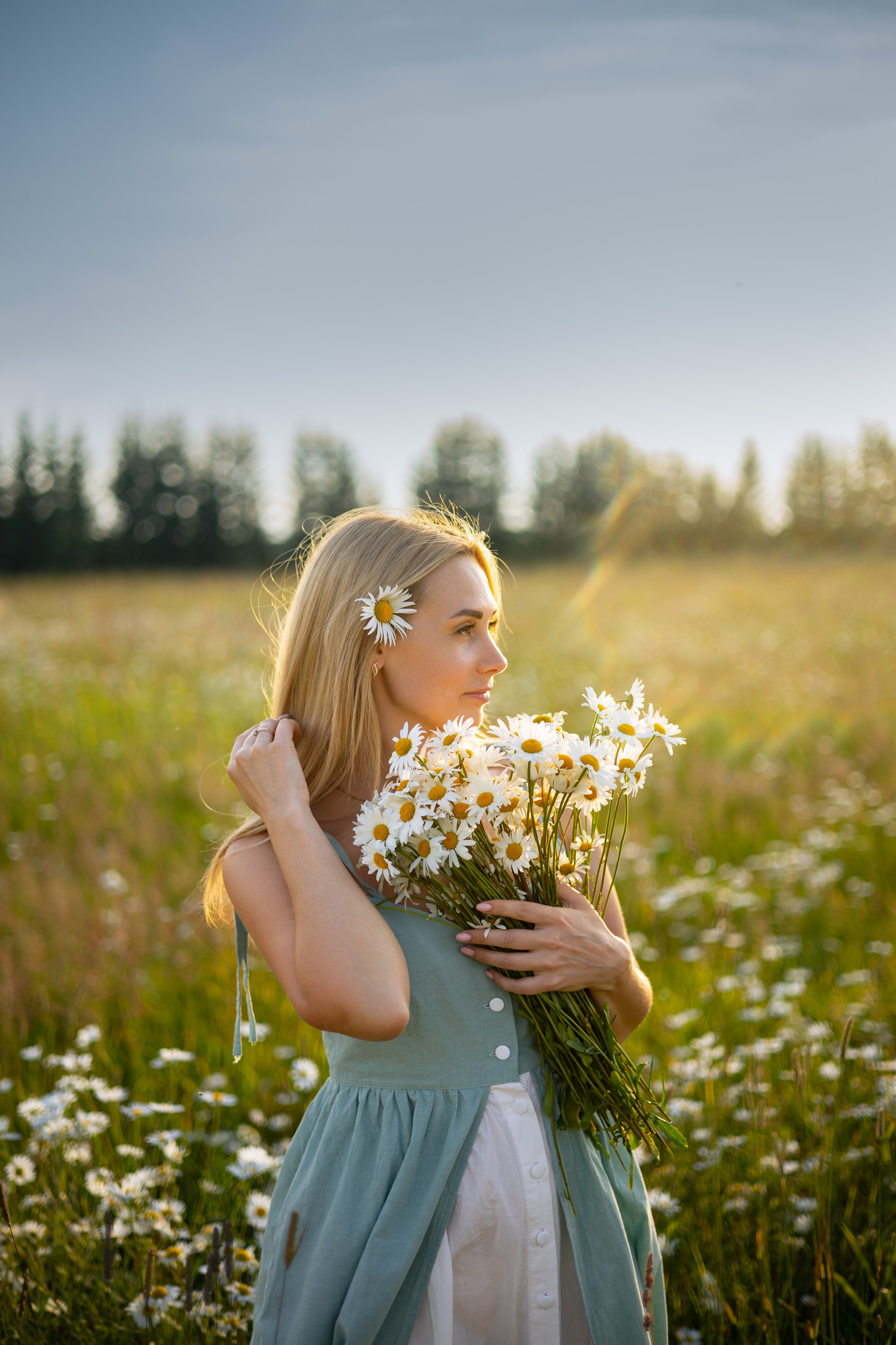 Индивидуальная фотосессия. Ромашки. Фотограф Самойлова Анна Архангельск, Северодвинск