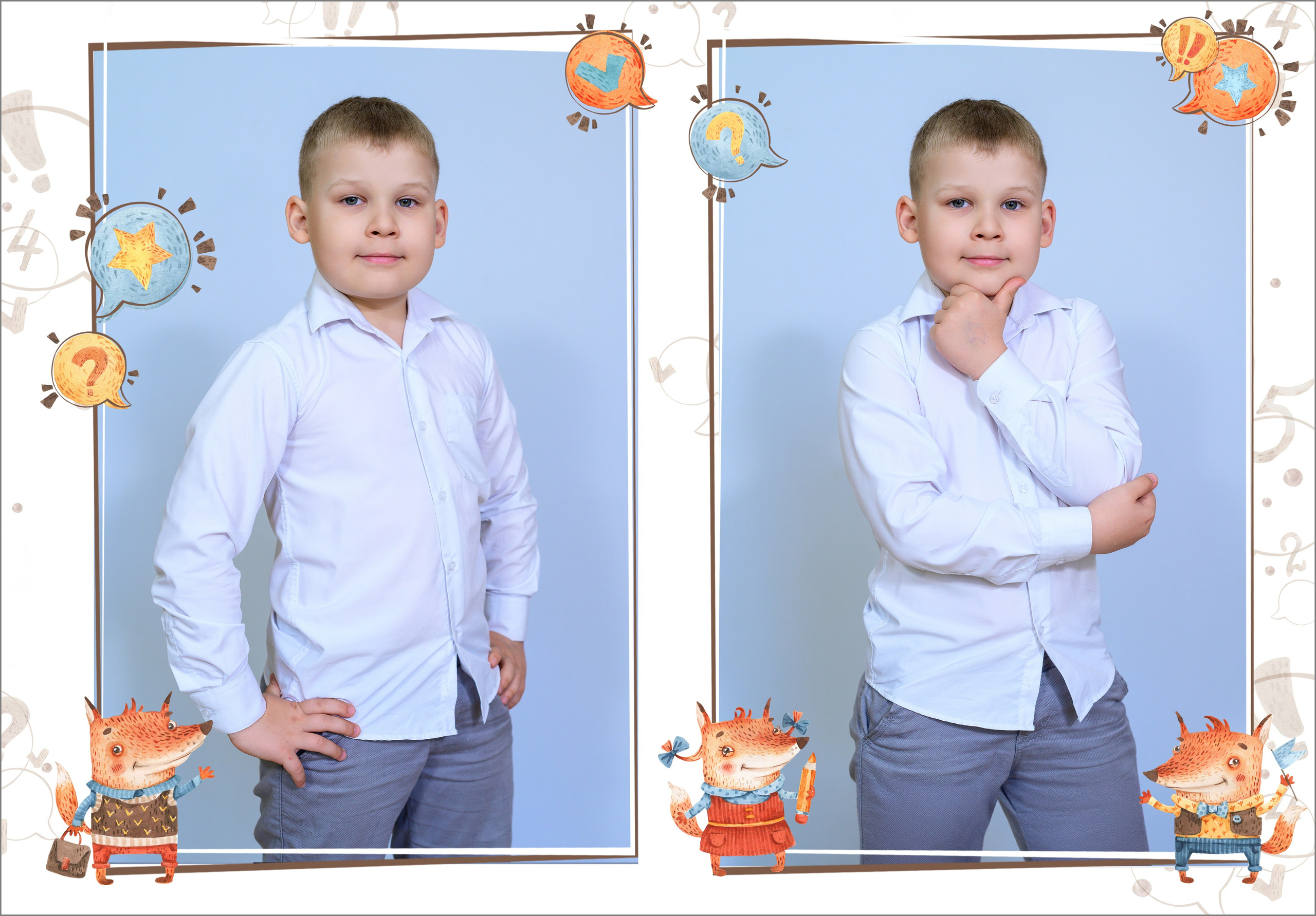 Выпускной альбом 1-4 класс за 2400 руб. на 2 разворота. Выпускной школьный альбом в Москве / Школьный фотограф Юлия Михайленко