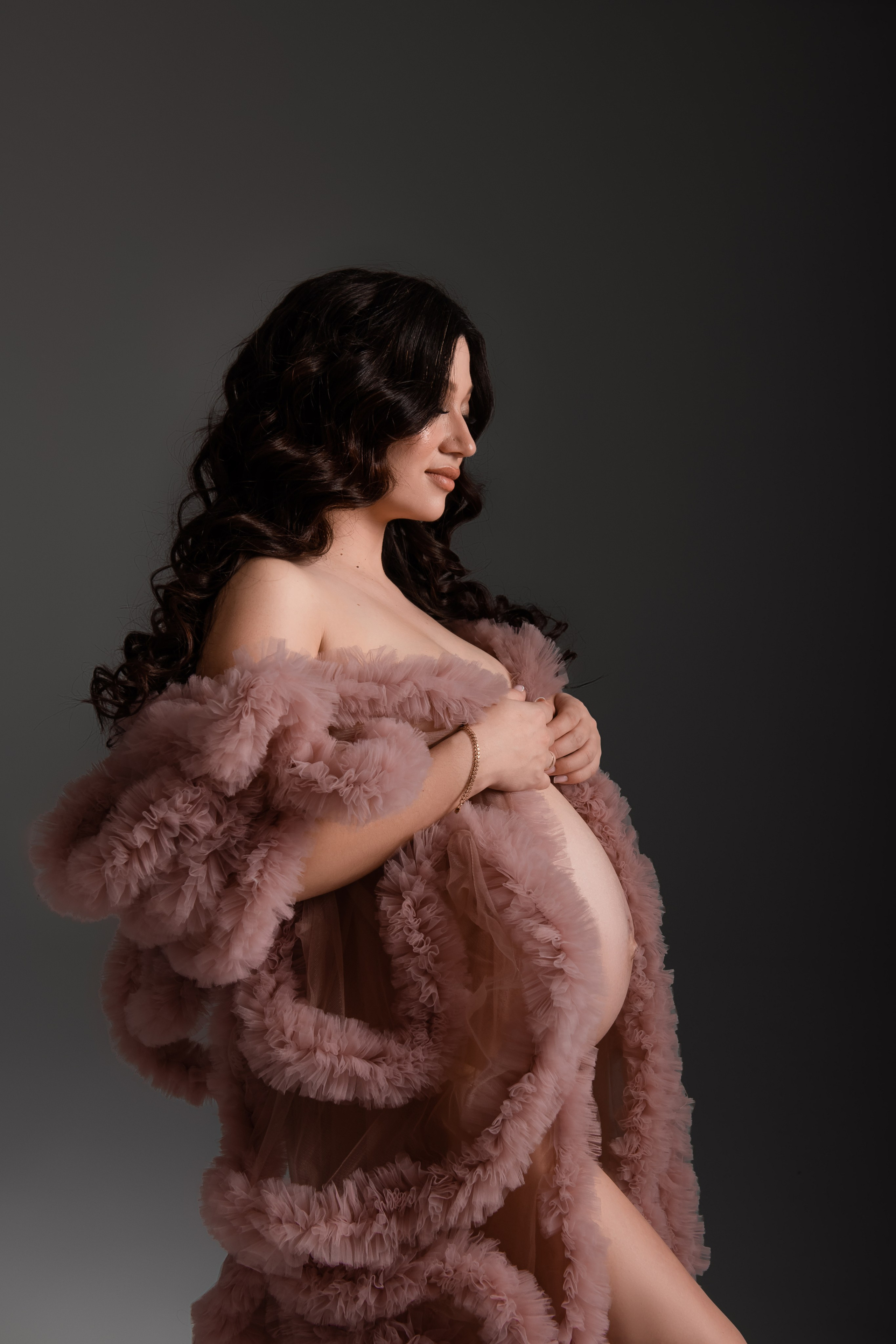 Накидка розовая пудра. Фотограф Анна Качан