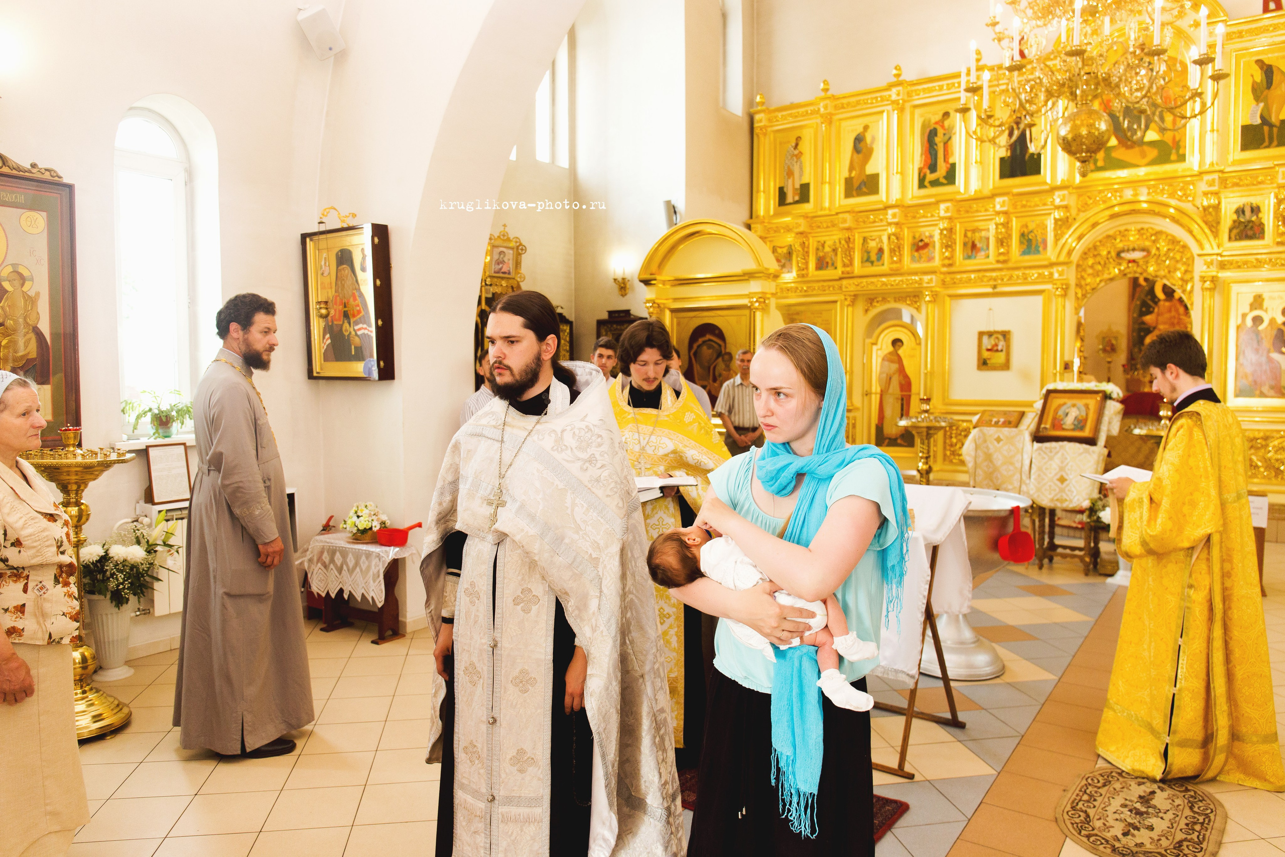 Таинство Крещения. Фотограф новорожденных и детский в Сергиевом Посаде Кругликова Юлия