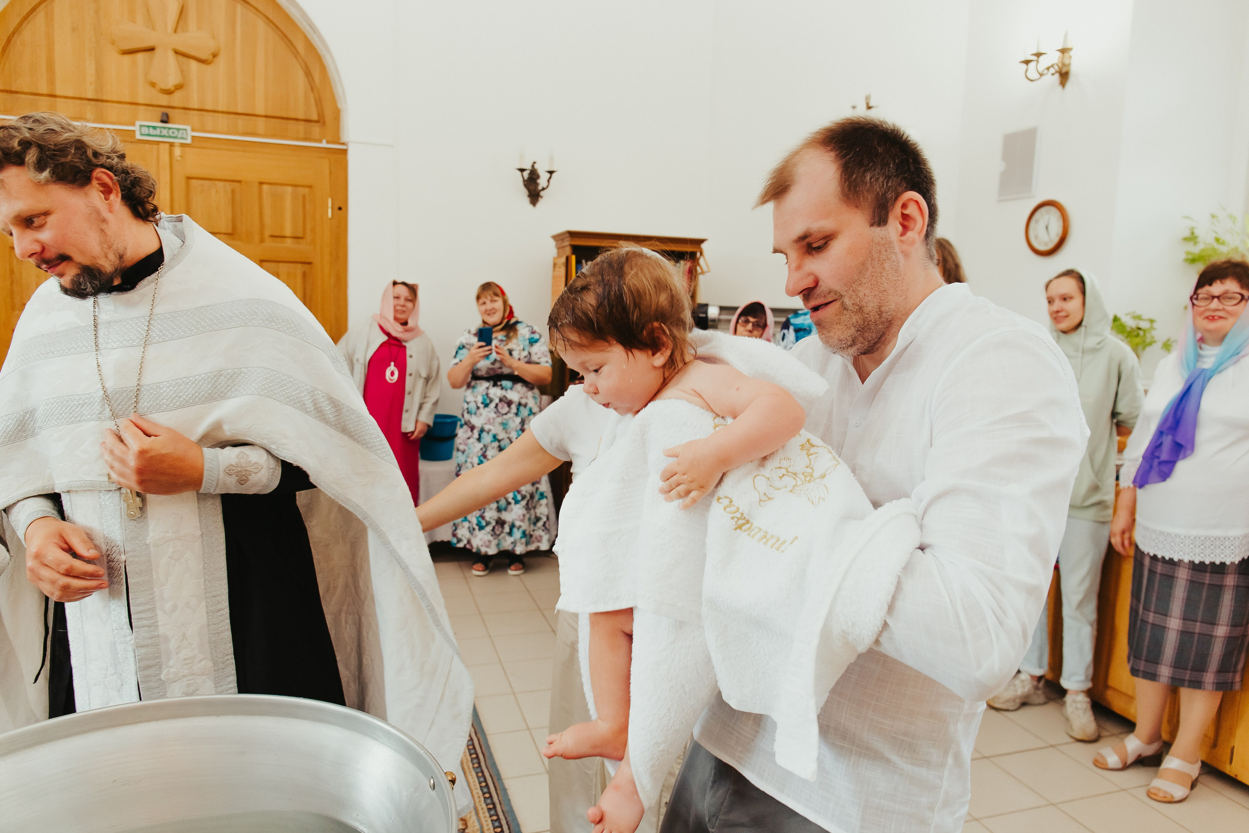 Фотосъемка Крещения ребенка. Фотограф новорожденных и детский в Сергиевом Посаде Кругликова Юлия
