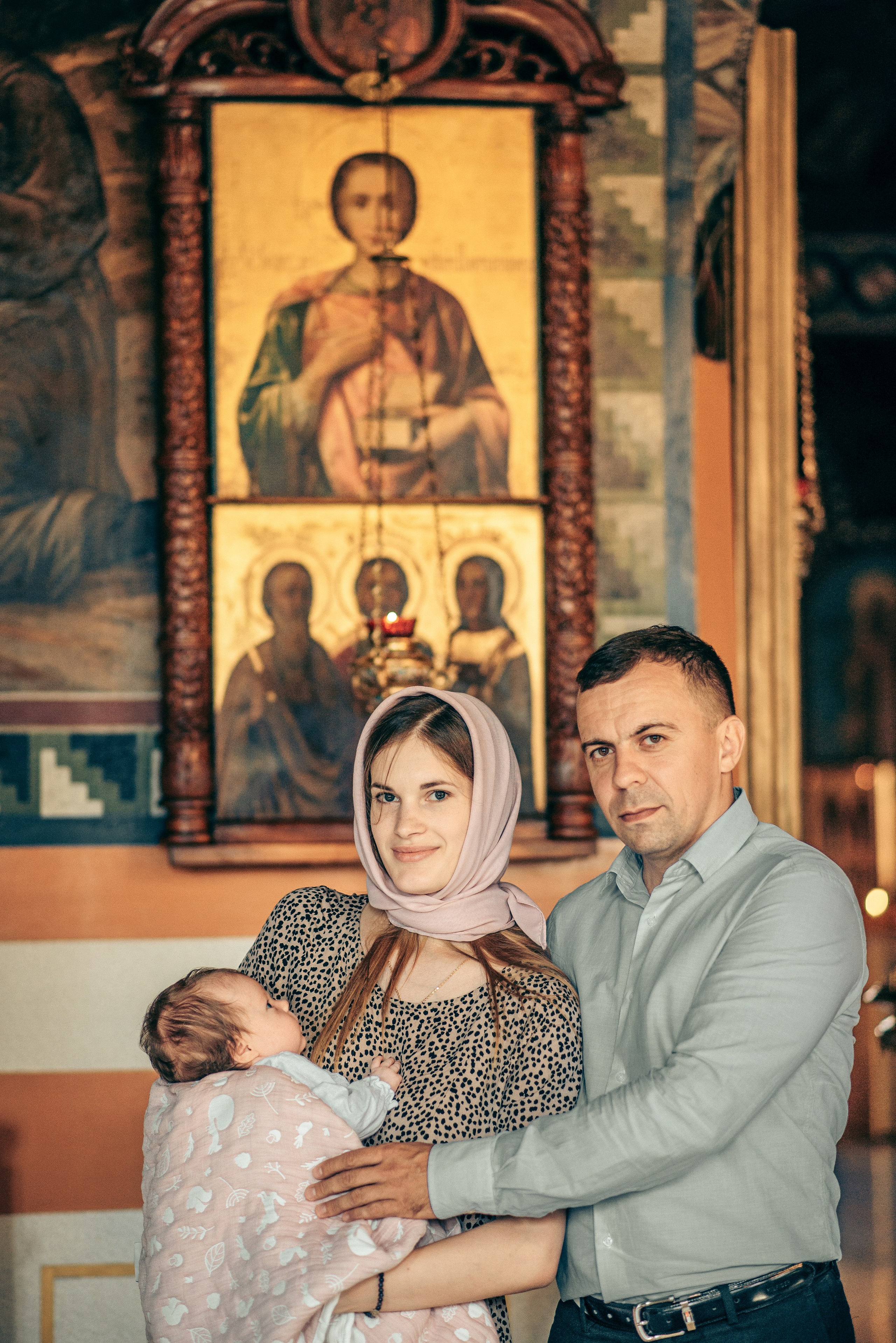 Крещение Софии. Фотограф на выписку из роддома в Москве и МО