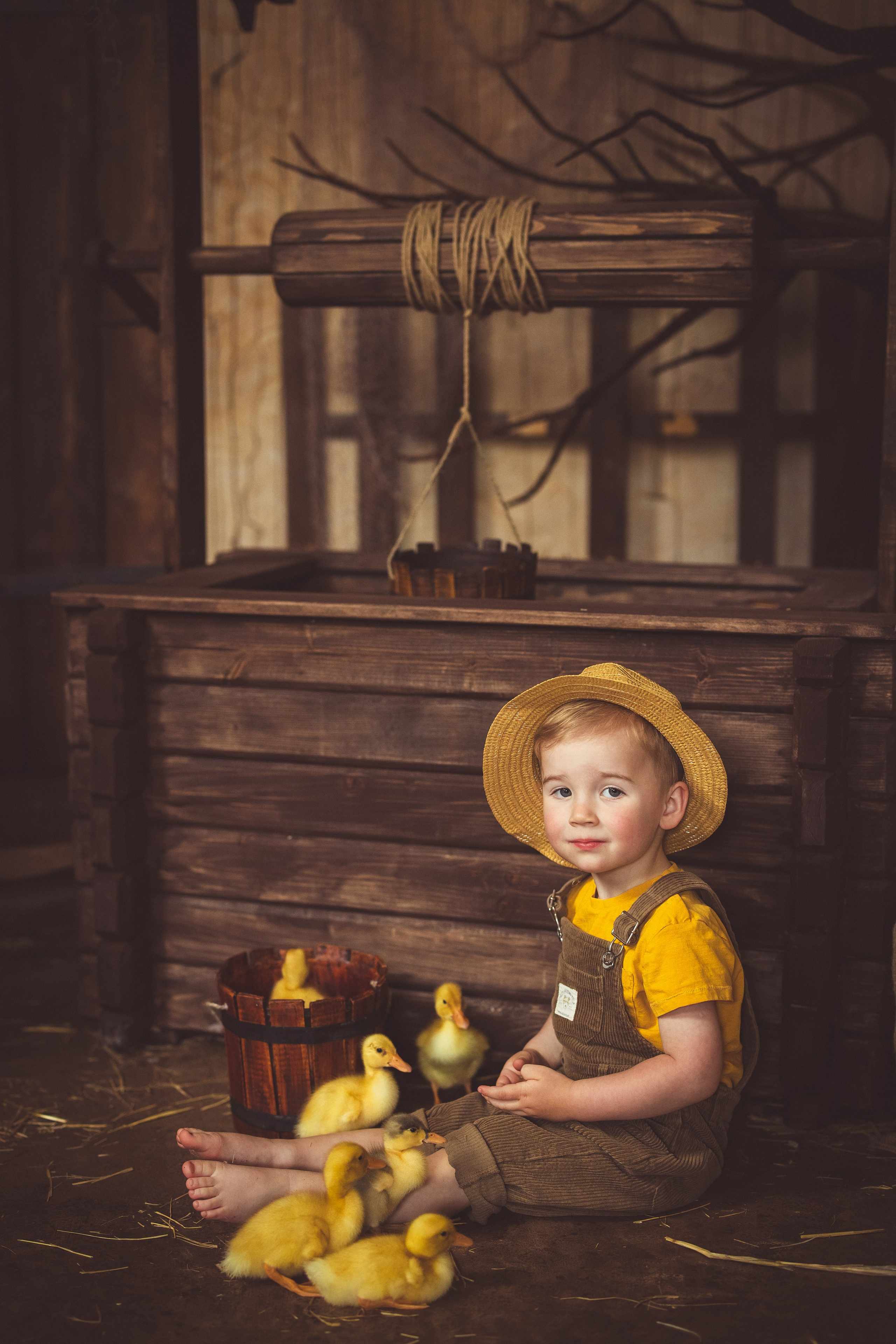 Пасхальный фотопроект с козочкой и утятами, в фотостудии «Эль» 2024 г. Семейный и детский фотограф в Краснодаре Анна Трашкова