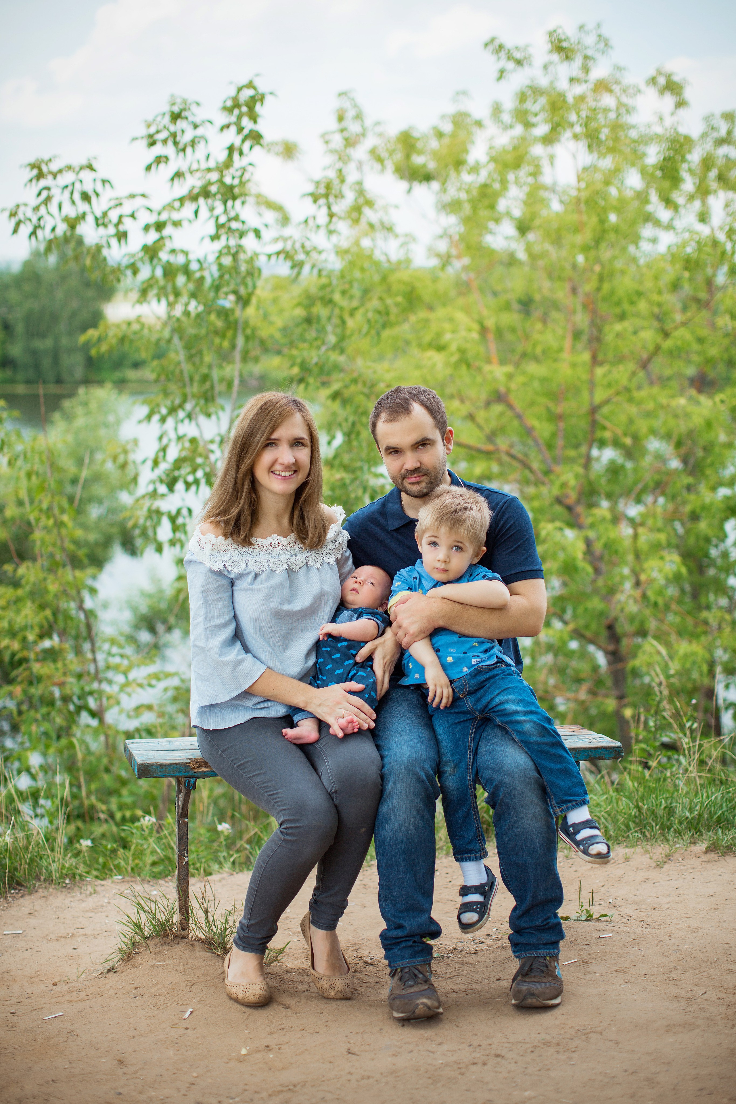 Евгения и семья. Фотограф на Крещение, семейный фотограф в Москве