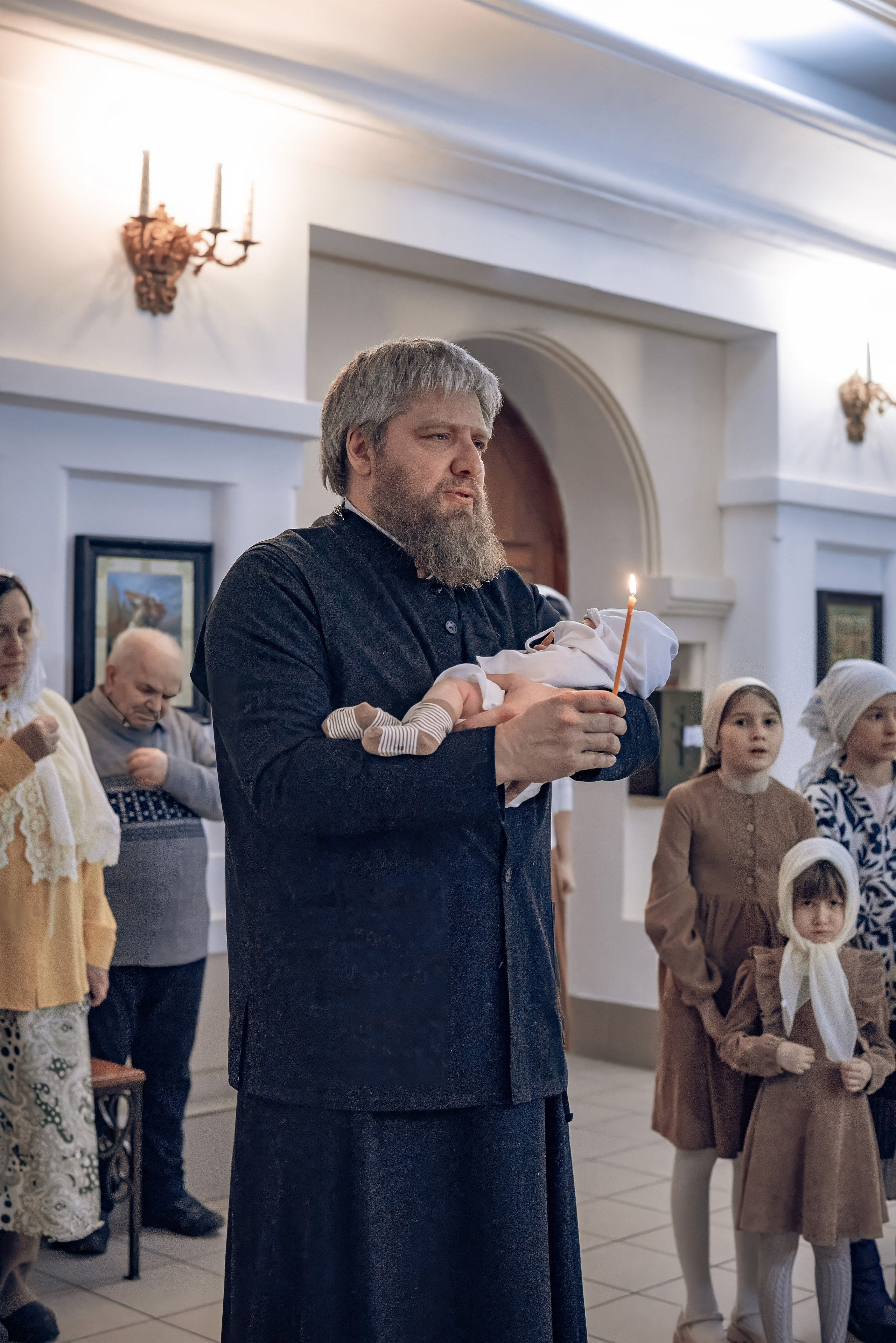 Крещение в Краснодаре. Съемка крещения в Краснодаре. Фотограф на крещение в Краснодаре