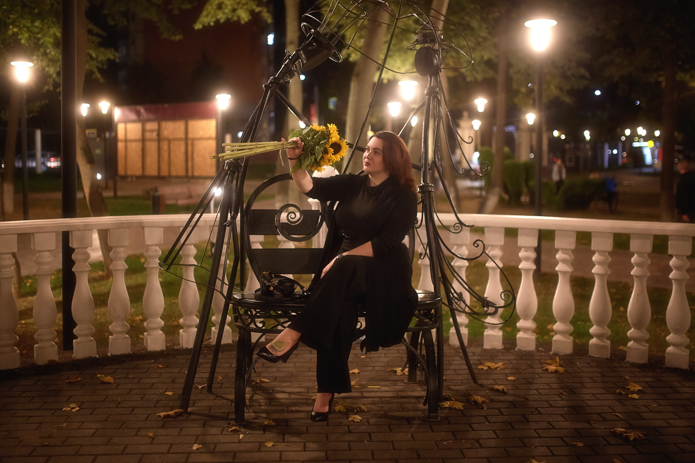 Сентябрьские подсолнухи. Фотограф Роман Желтухин