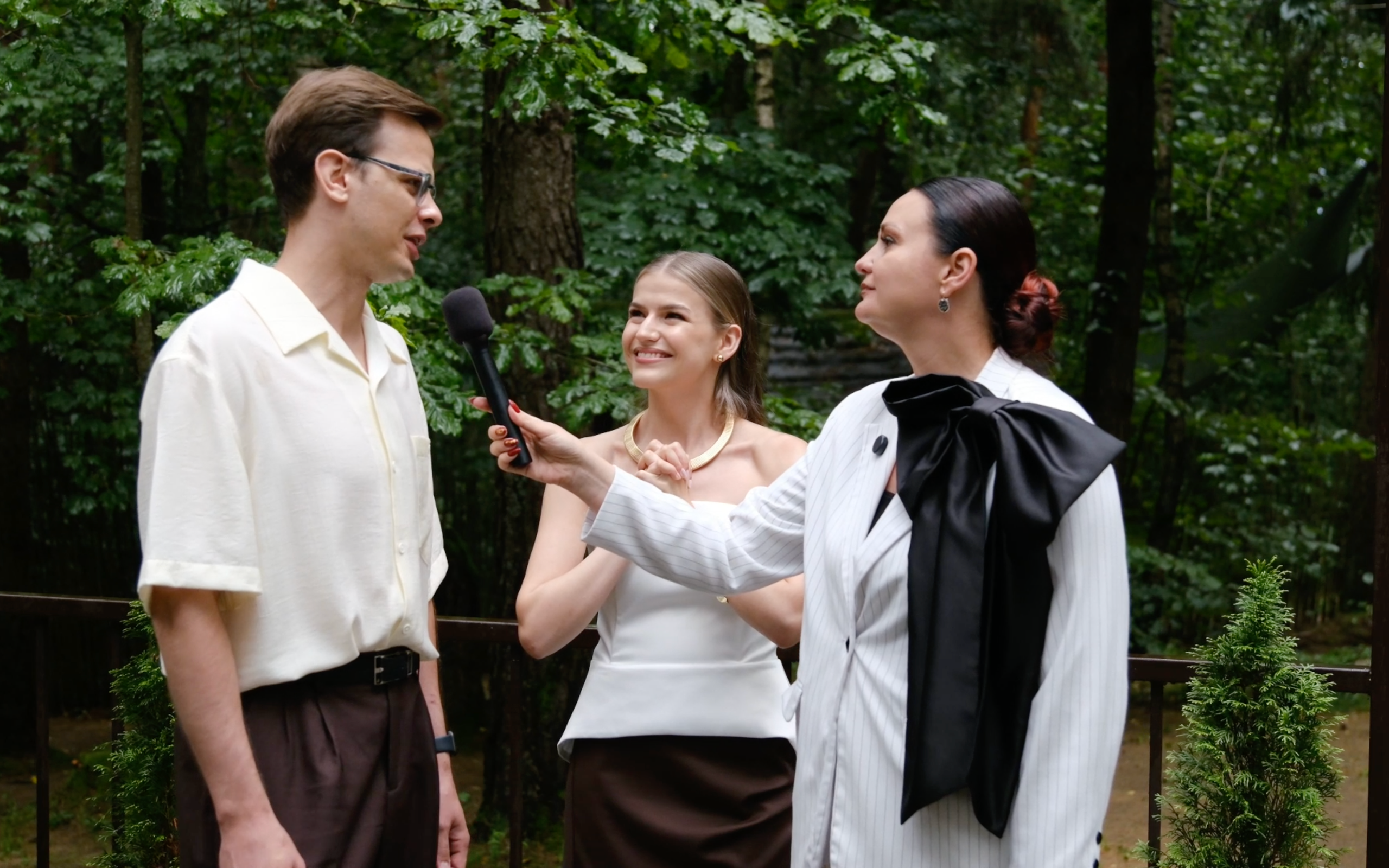 Свадебное SDE интервью на Лесной поляне. Репортажный видеограф Илья Сухоносиик