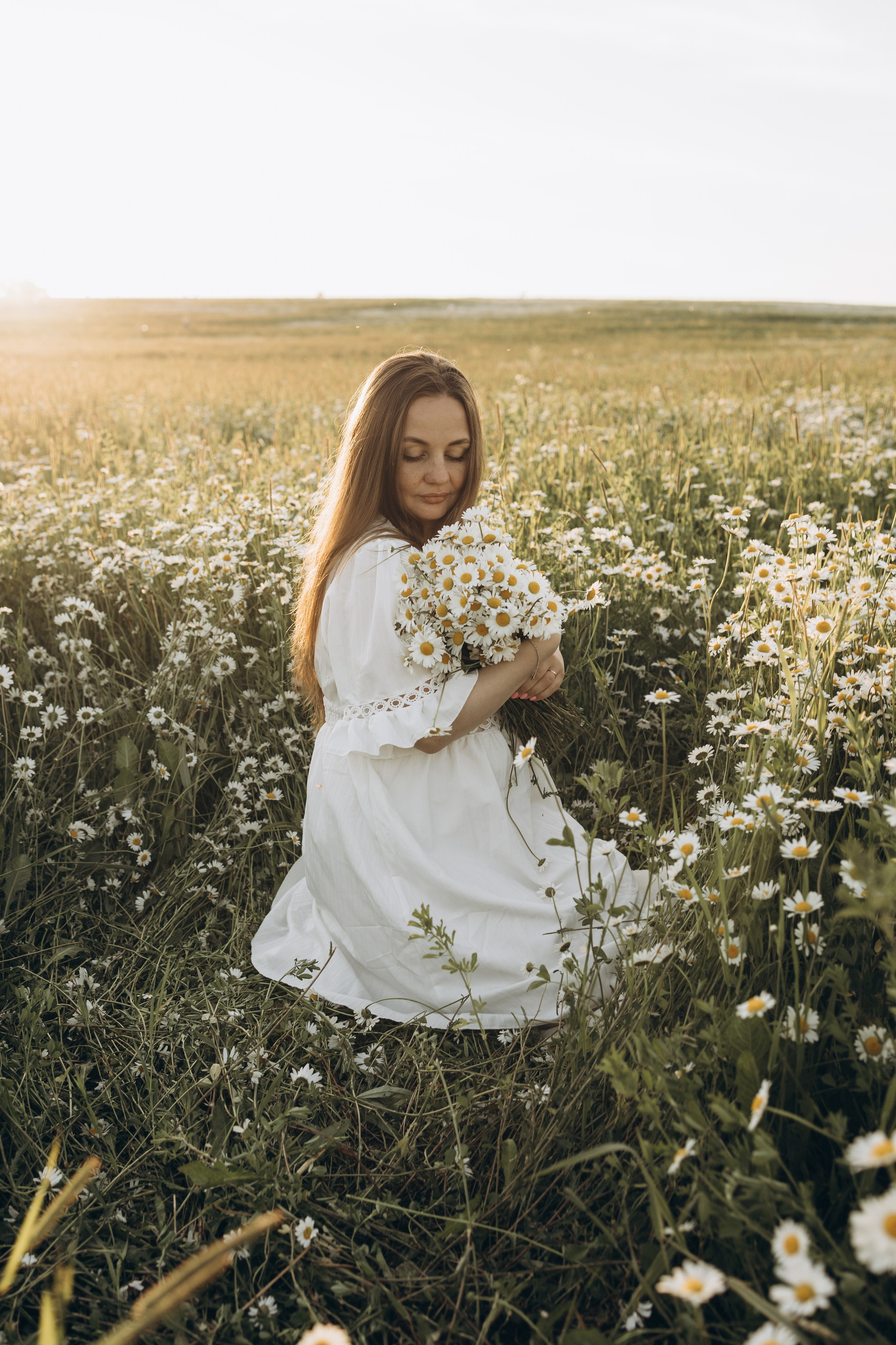 Маша и ромашки. Семейный фотограф в Москве Виктория Ястребинская