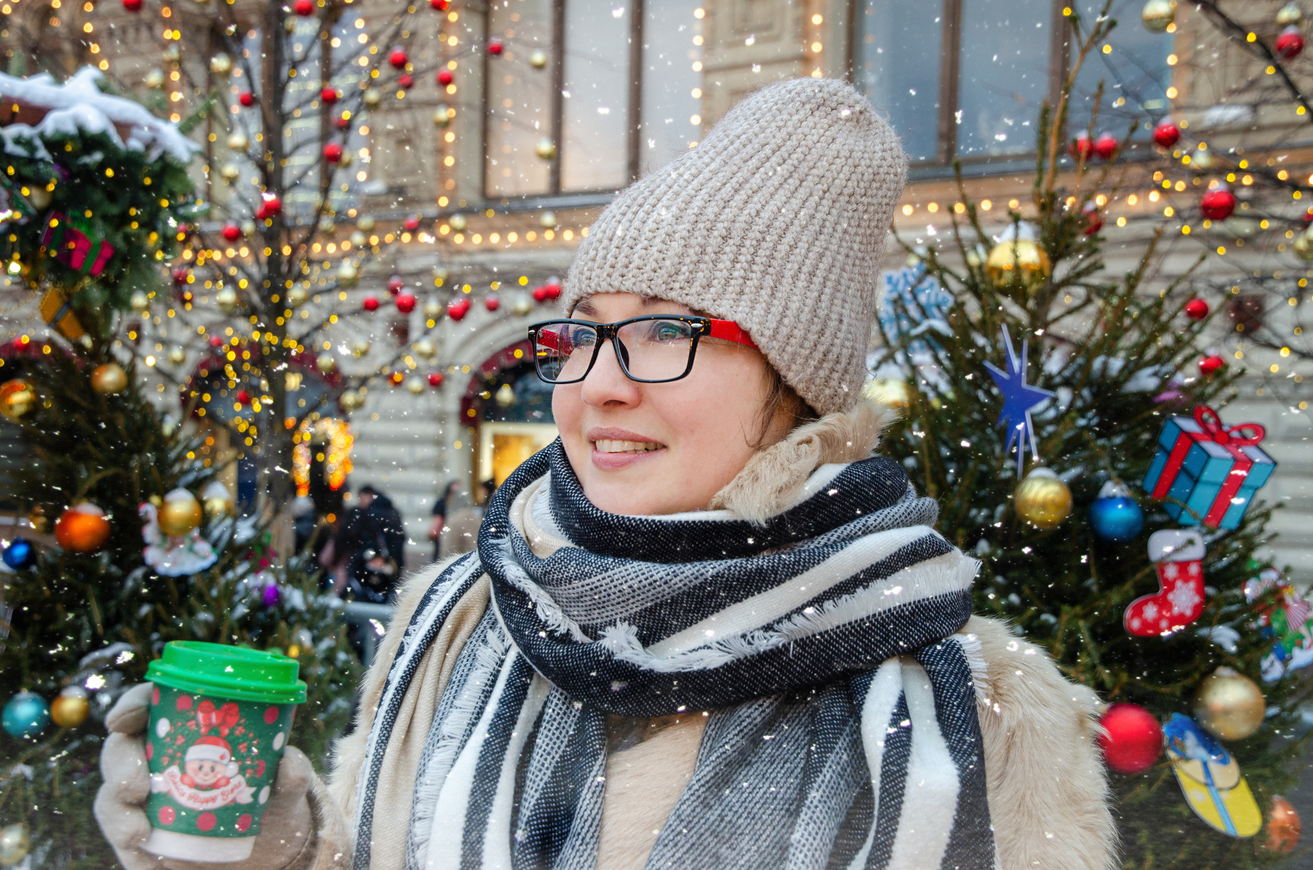 Новогодние фотосессии в Москве, фотопрогулки ГУМ, центр Москвы. Семейный и детский фотограф в детских садах и школах